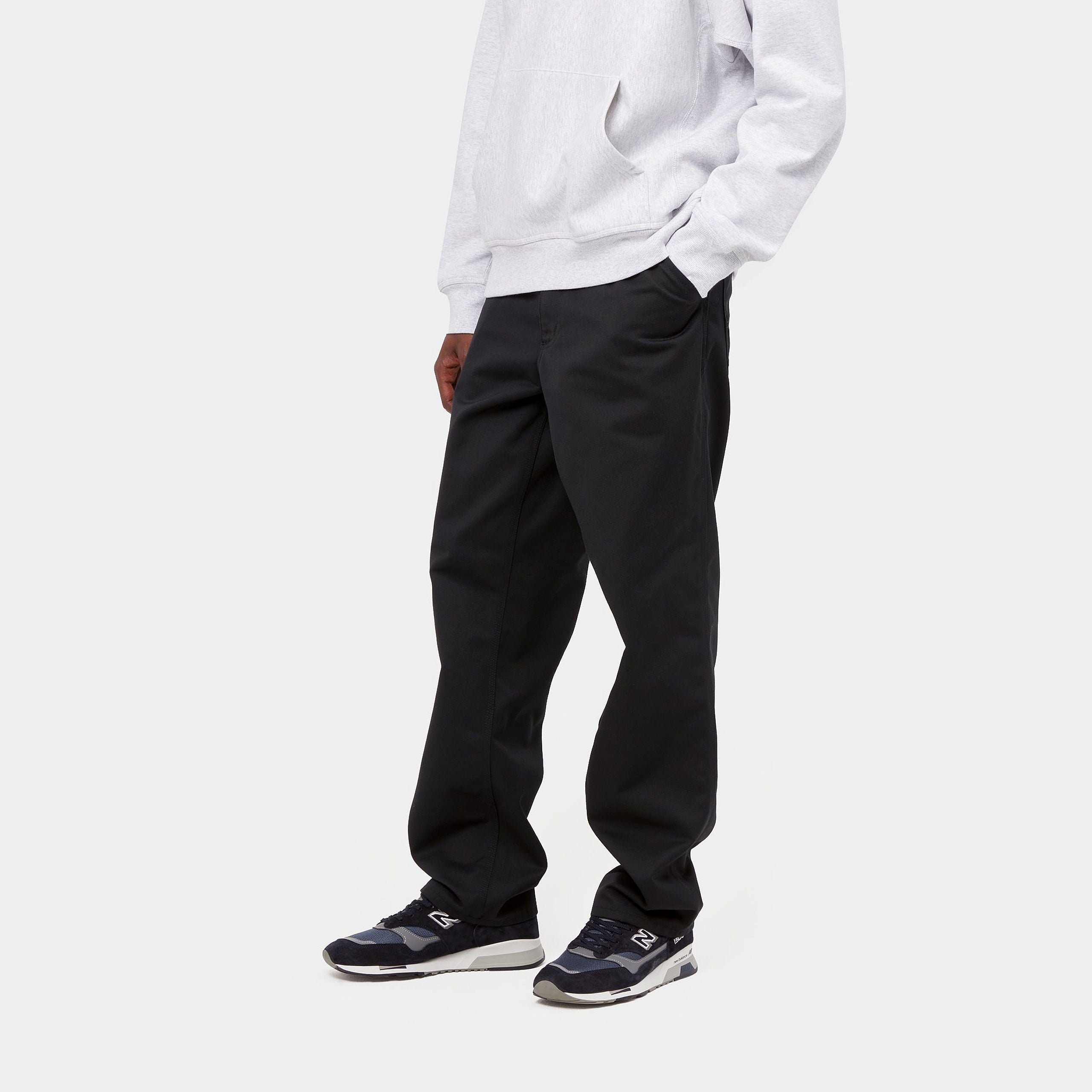 SIMPLE PANT - Black (rinsed)