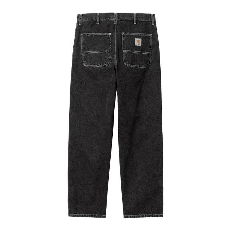 SIMPLE PANT - Black (stone washed)