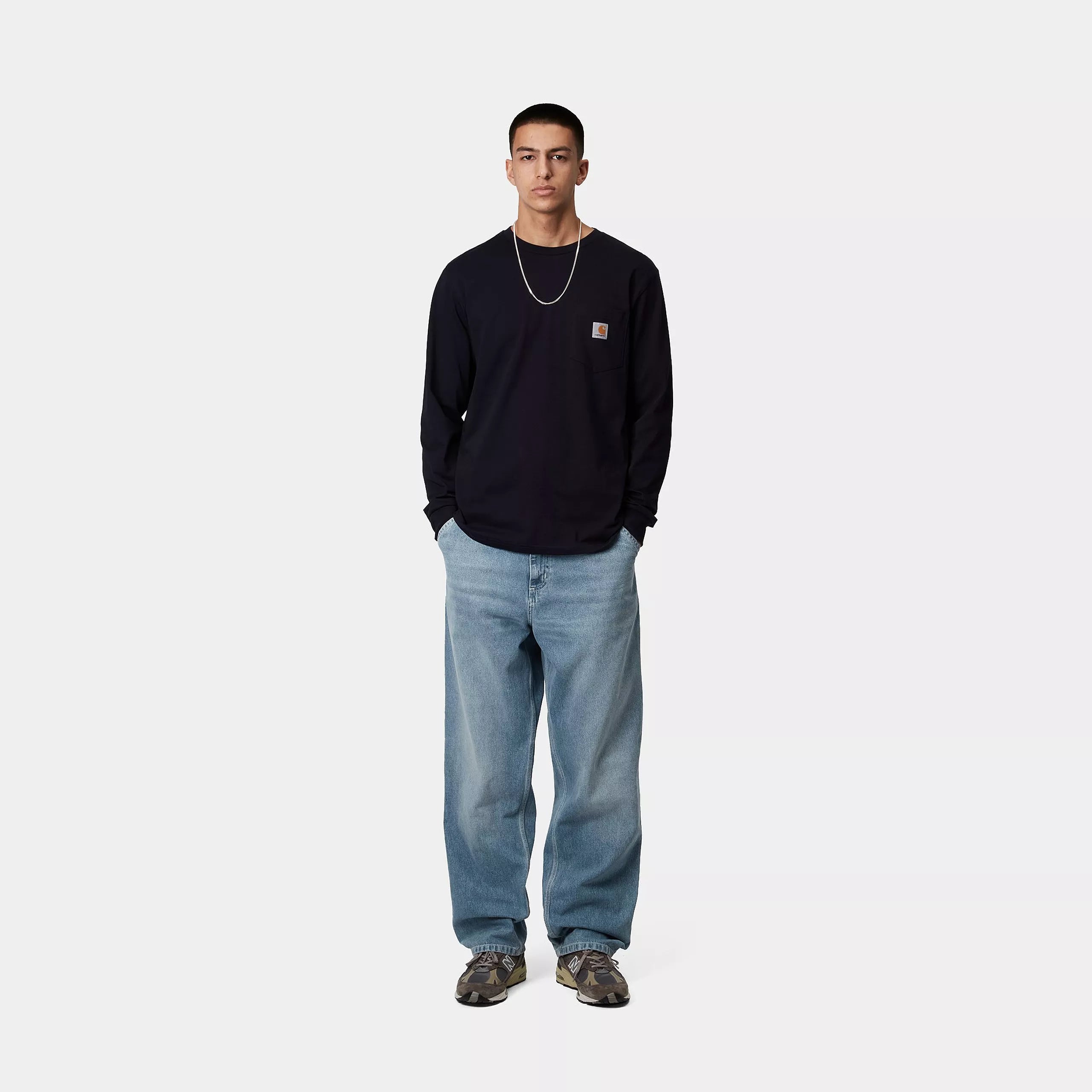 SIMPLE PANT - Blue (light true washed)