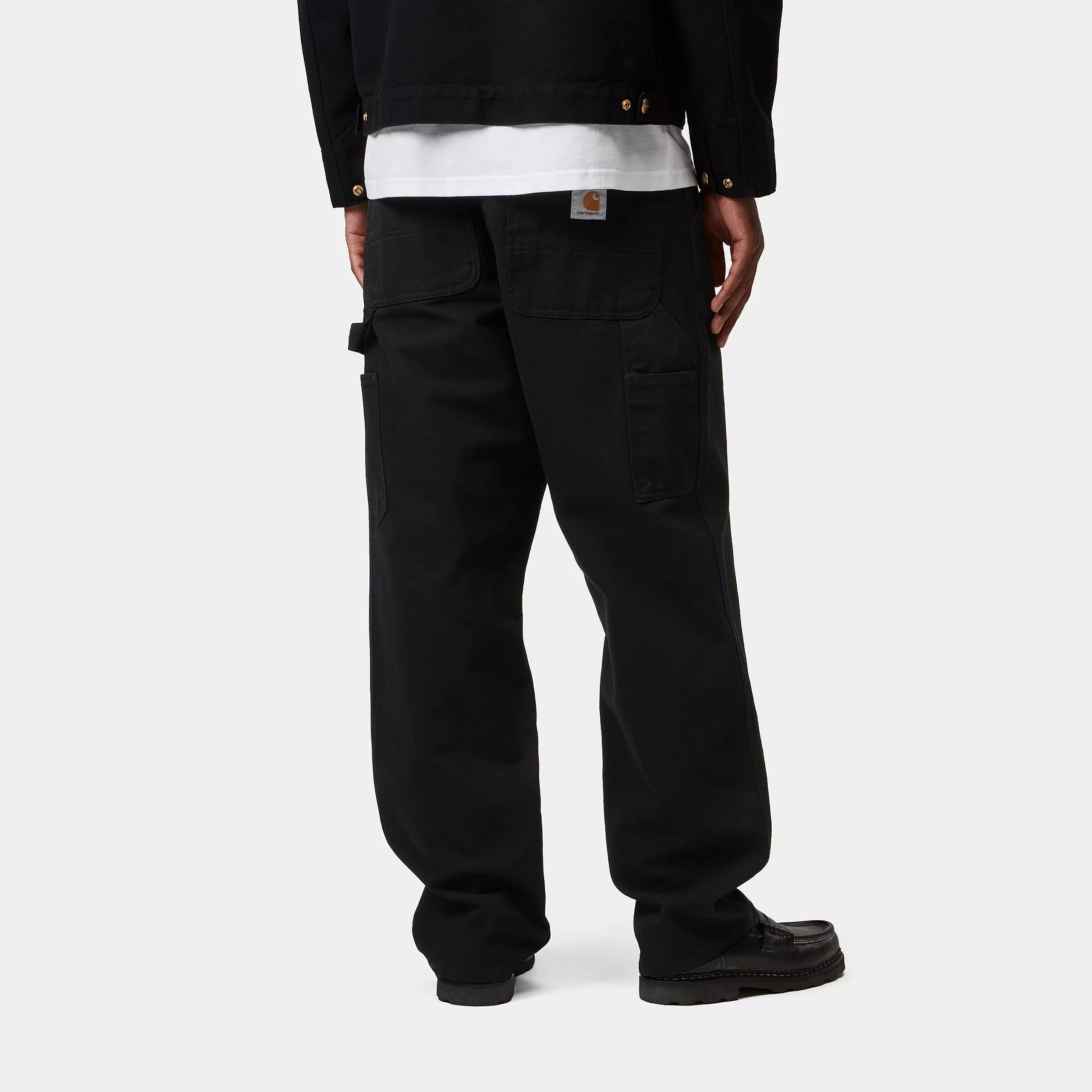 SINGLE KNEE PANT  - Black (rinsed)