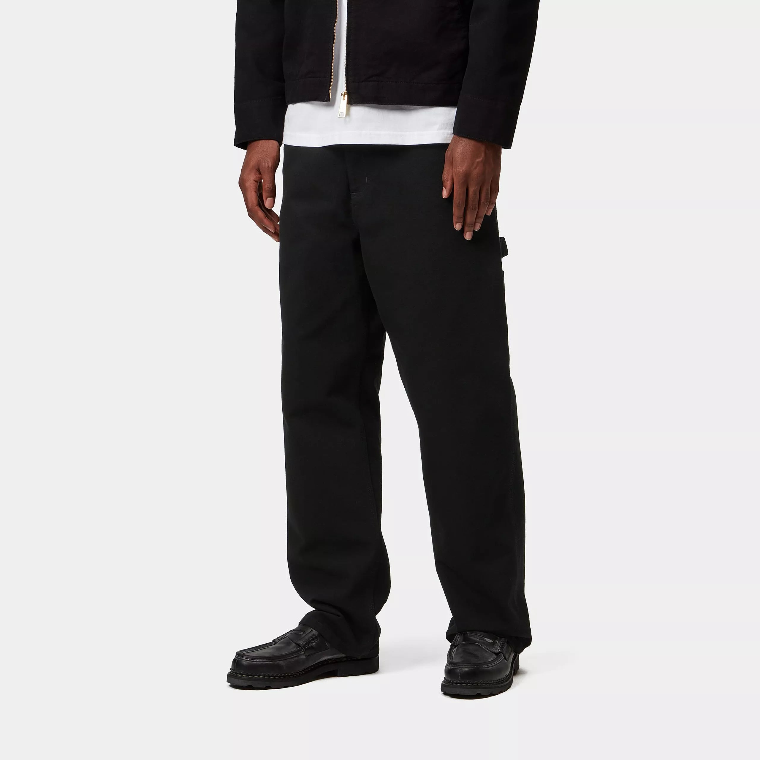 SINGLE KNEE PANT  - Black (rinsed)