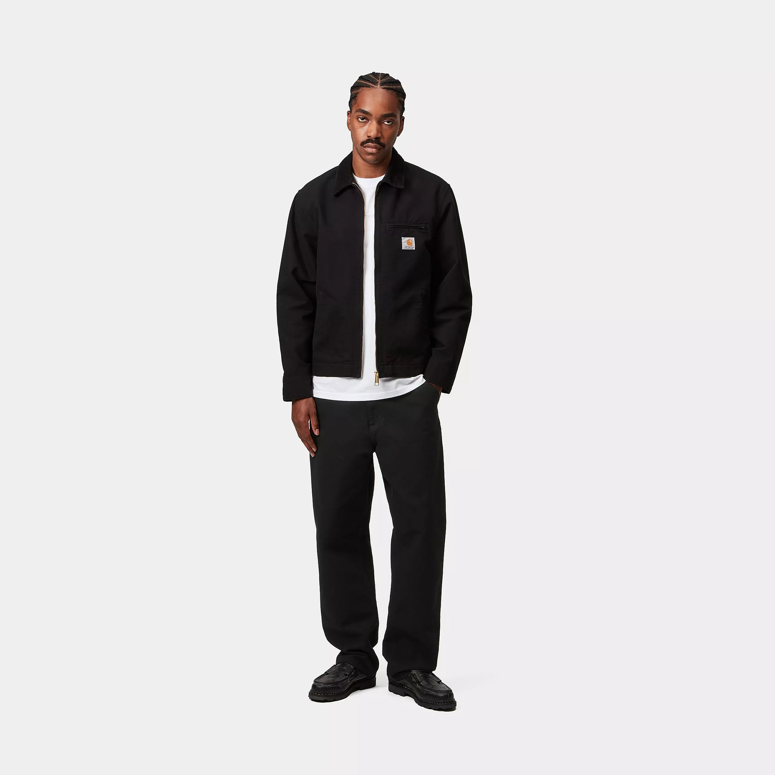 SINGLE KNEE PANT  - Black (rinsed)