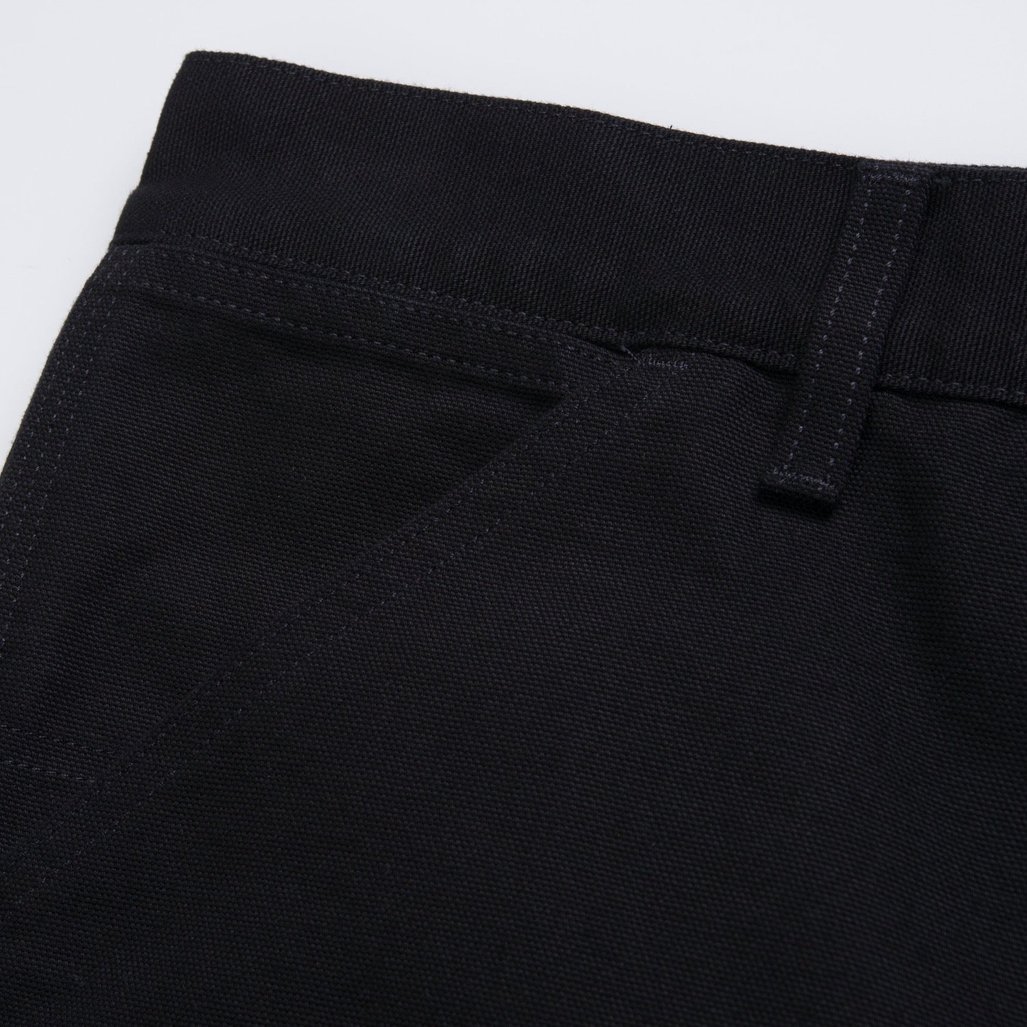 SINGLE KNEE SHORT - Black  (rinsed)