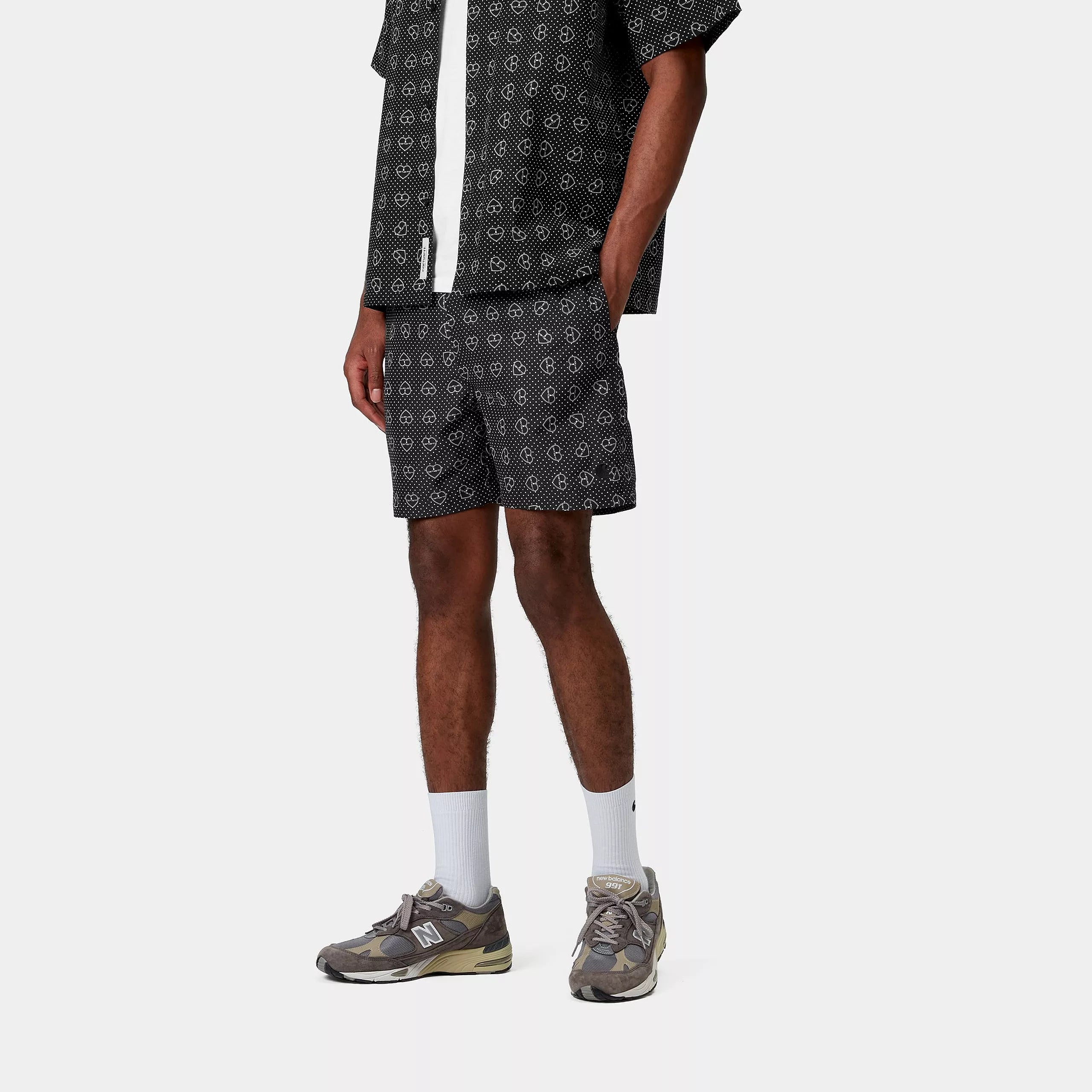 SLATER SWIM TRUNKS - Furoshiki Print, Black