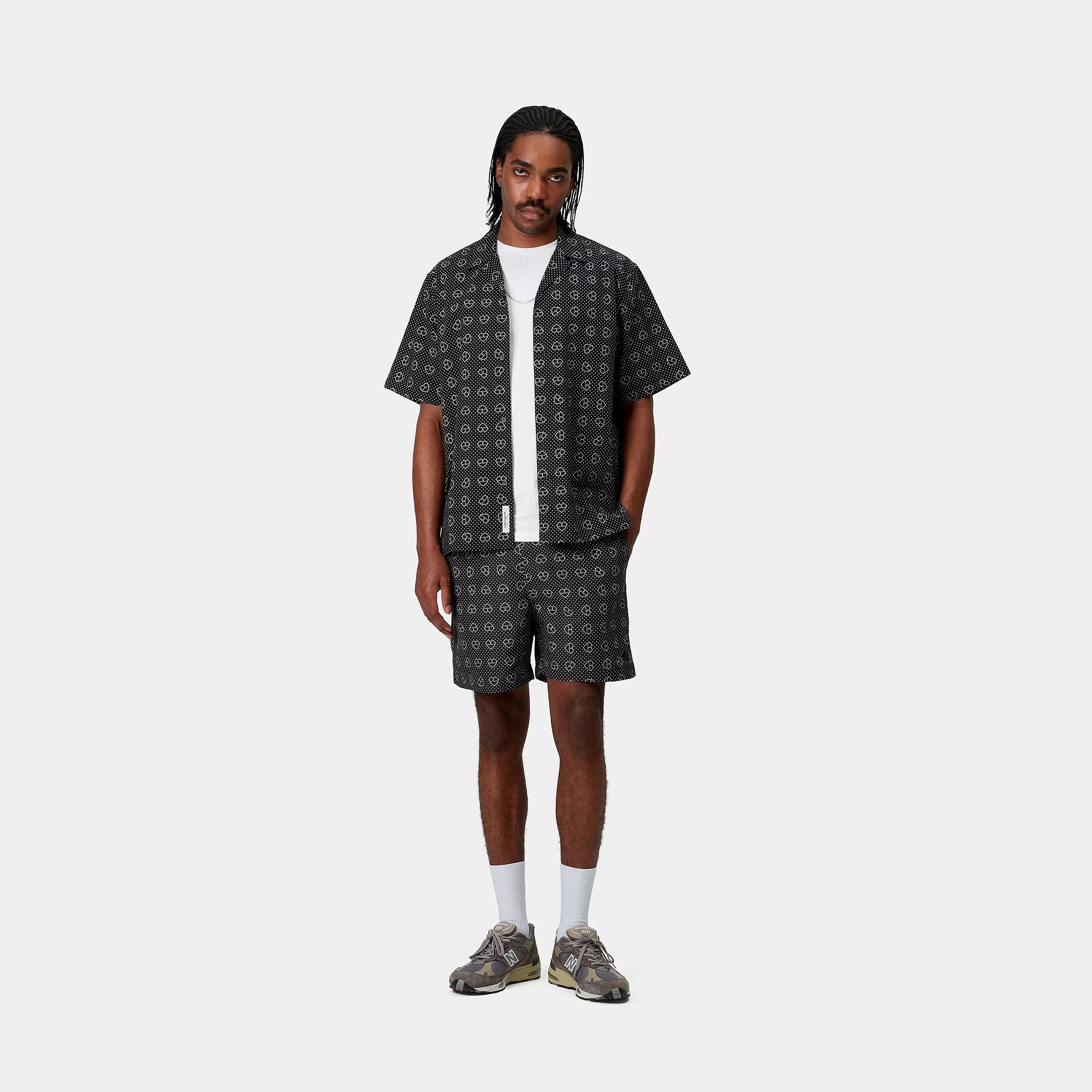SLATER SWIM TRUNKS - Furoshiki Print, Black
