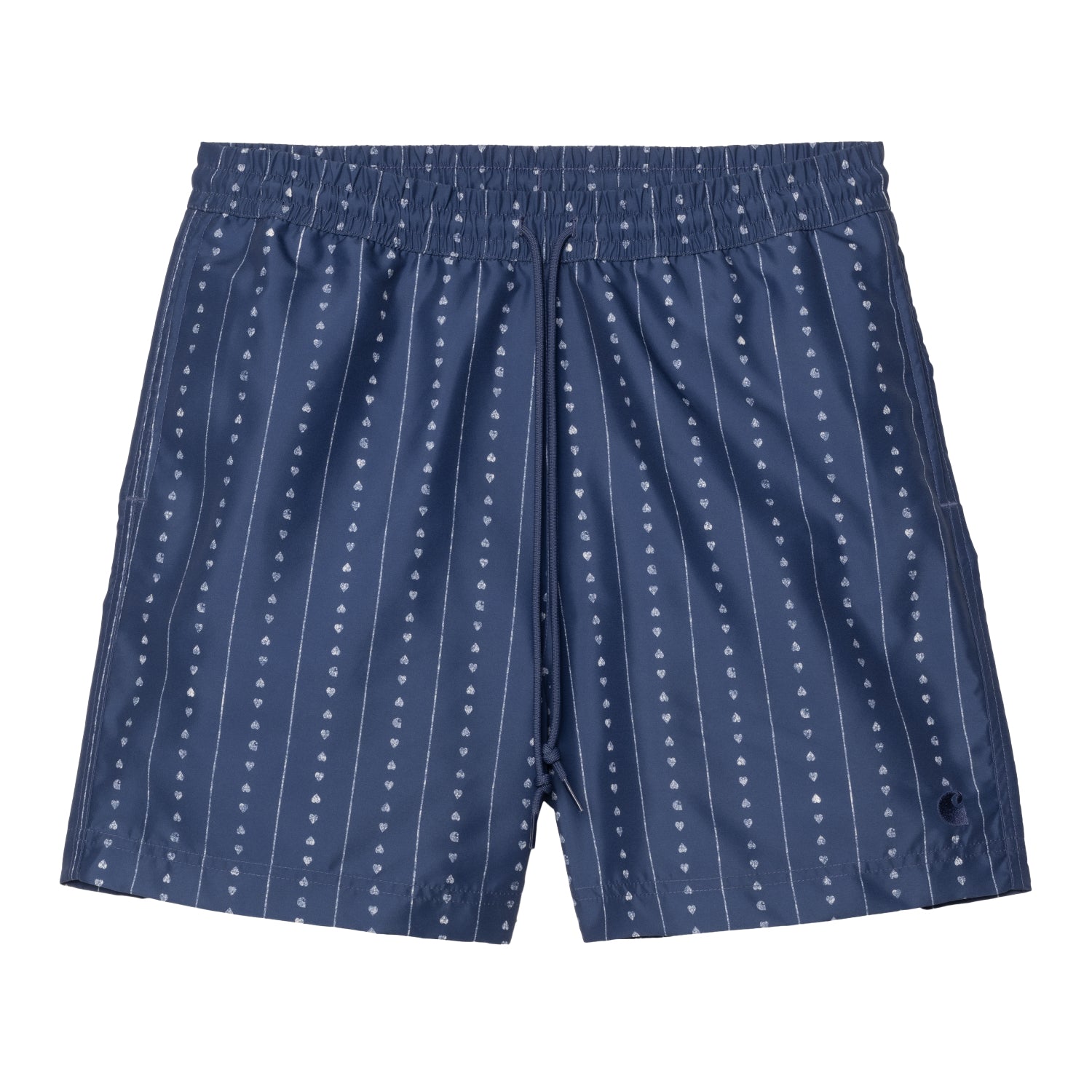 SLATER SWIM TRUNKS - Heart C Pinstripe, Ink / Natural