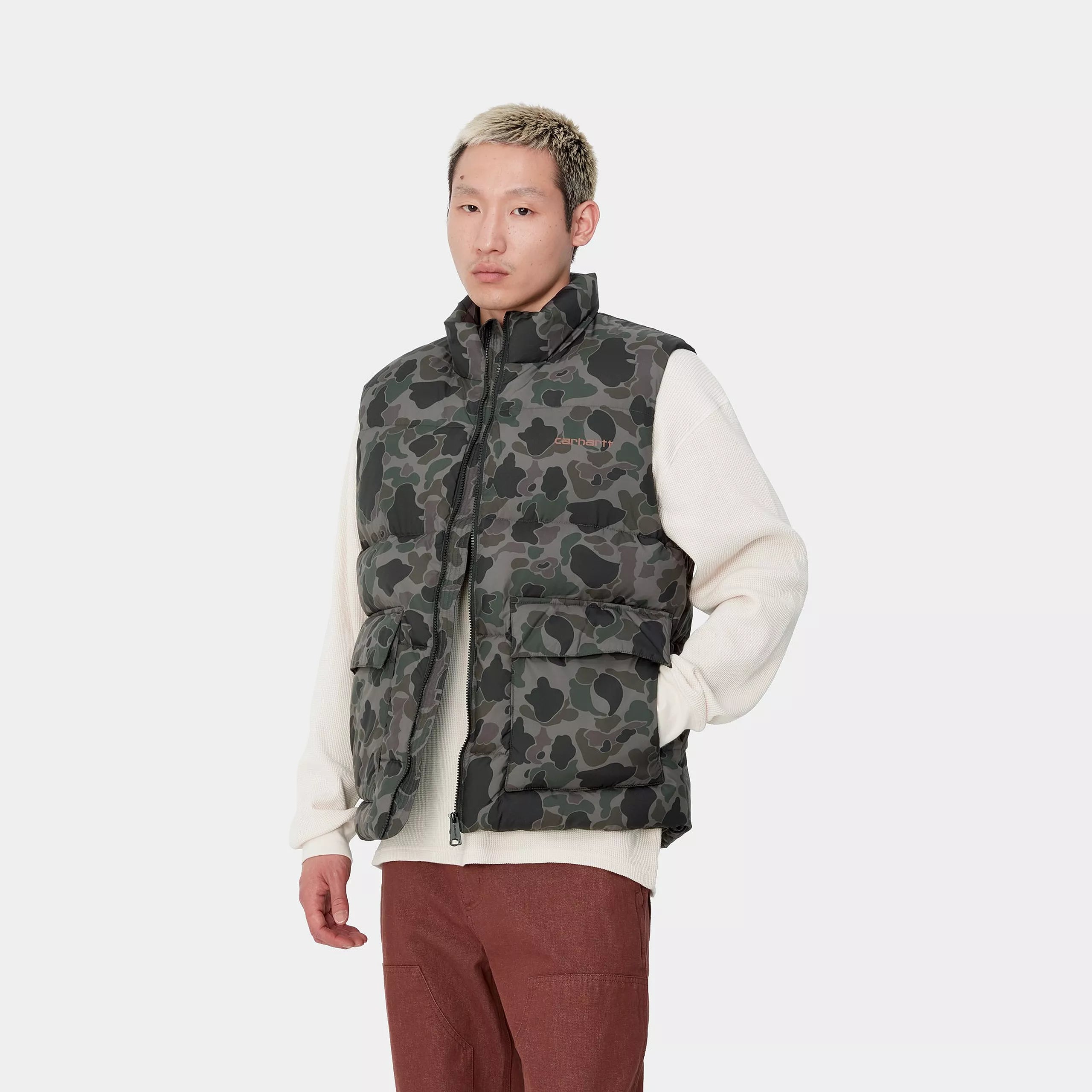 SPRINGFIELD VEST - Camo Duck Grey / Hamilton Brown