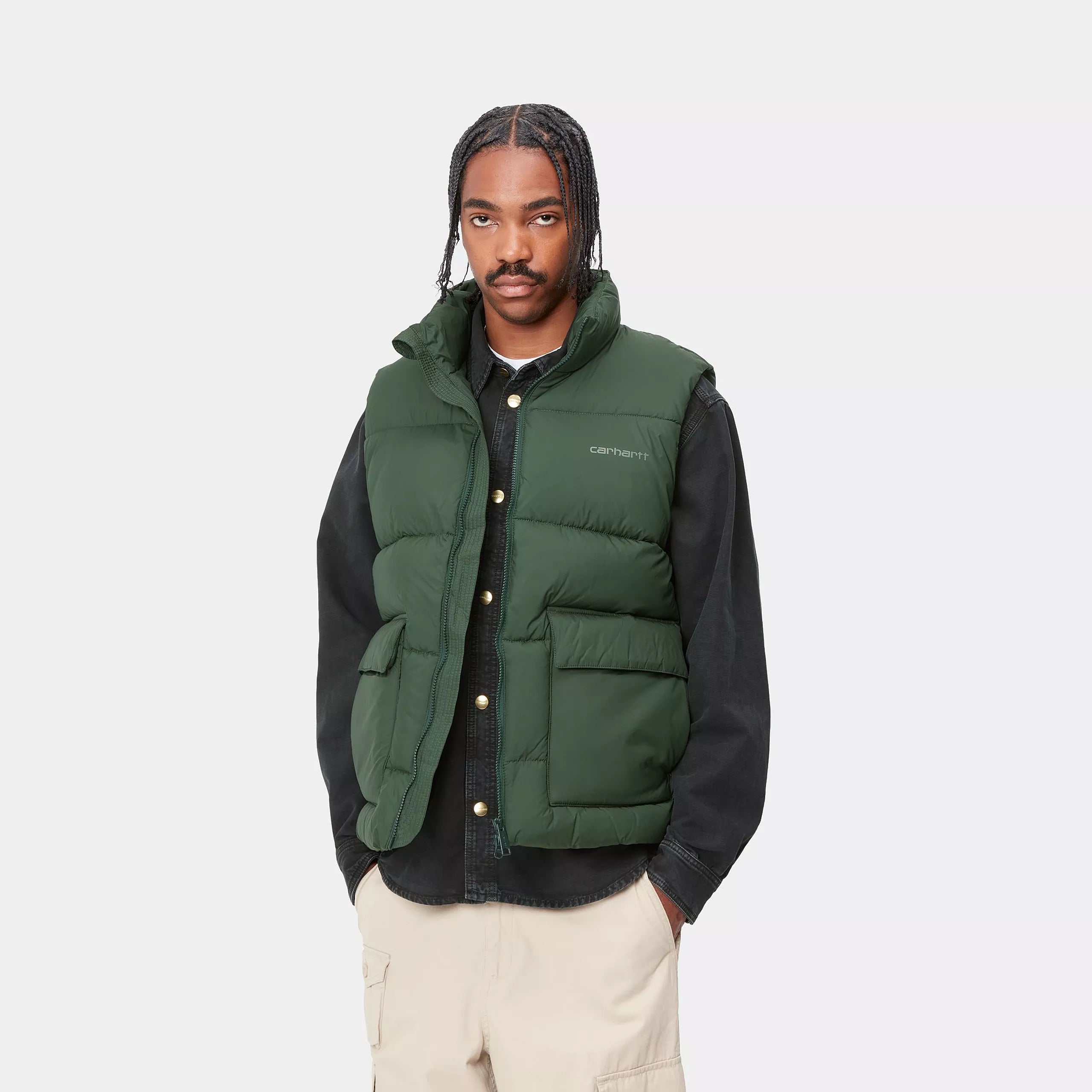 SPRINGFIELD VEST - Sycamore Tree / Duck Green