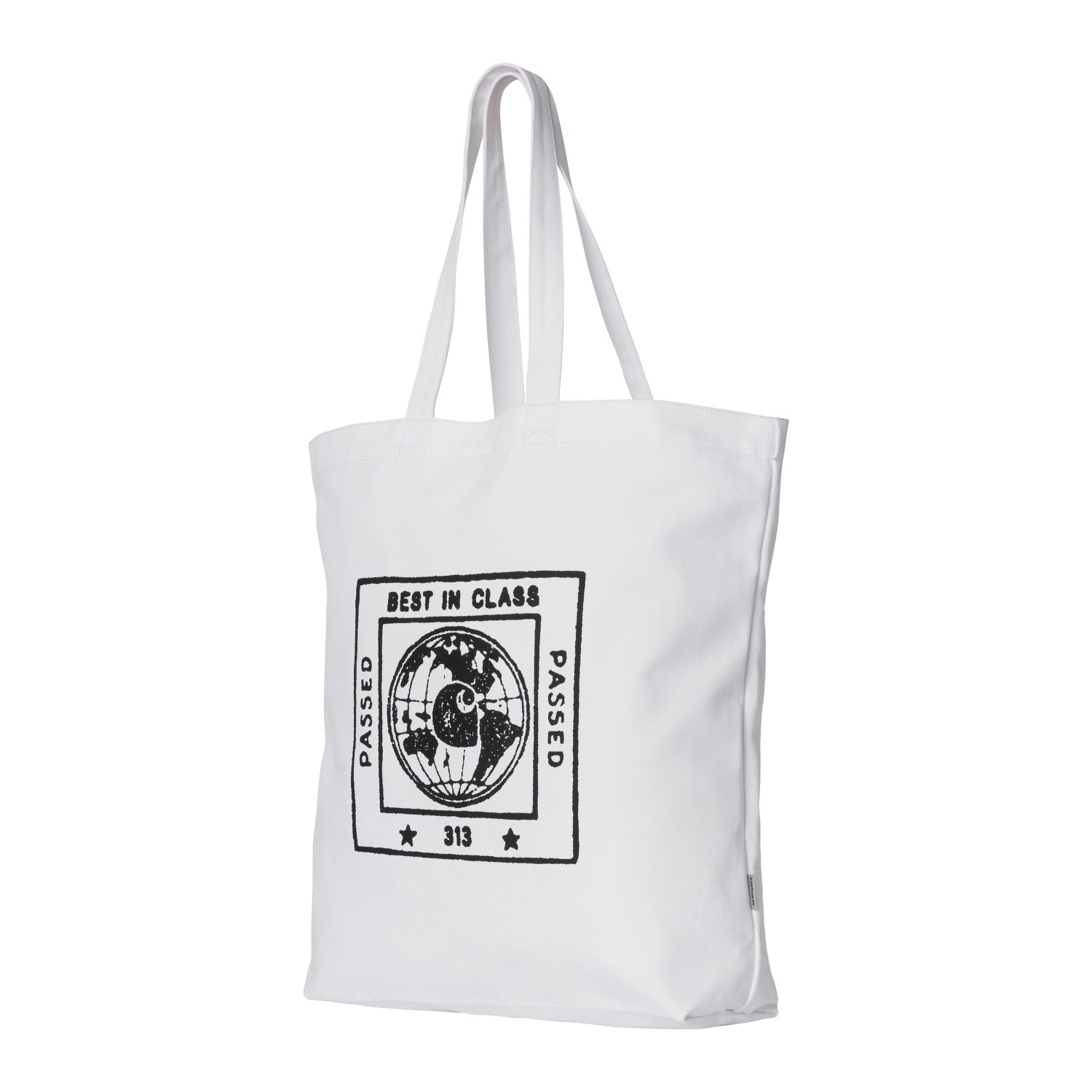 STAMP TOTE - White / Black