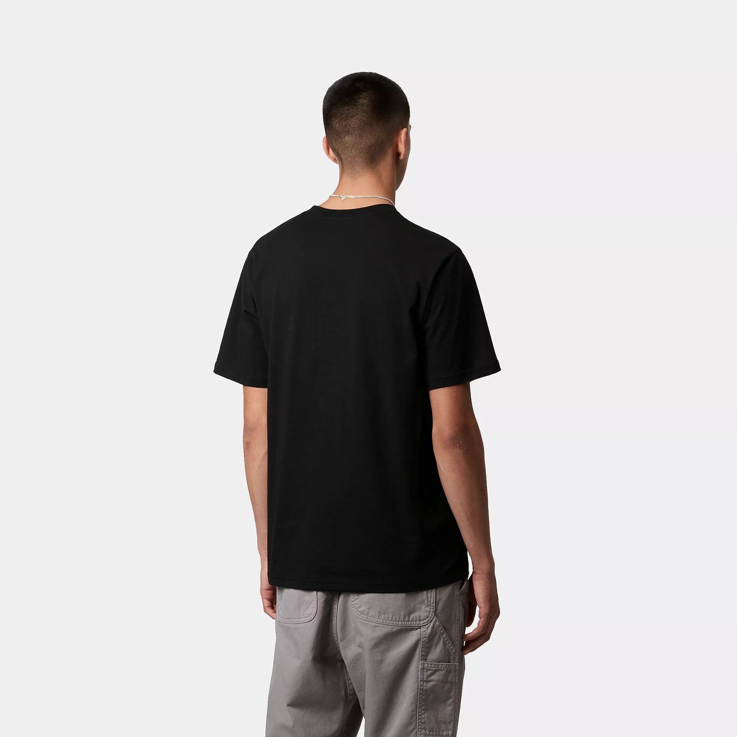 STANDARD CREW NECK T-SHIRT - Black + Black