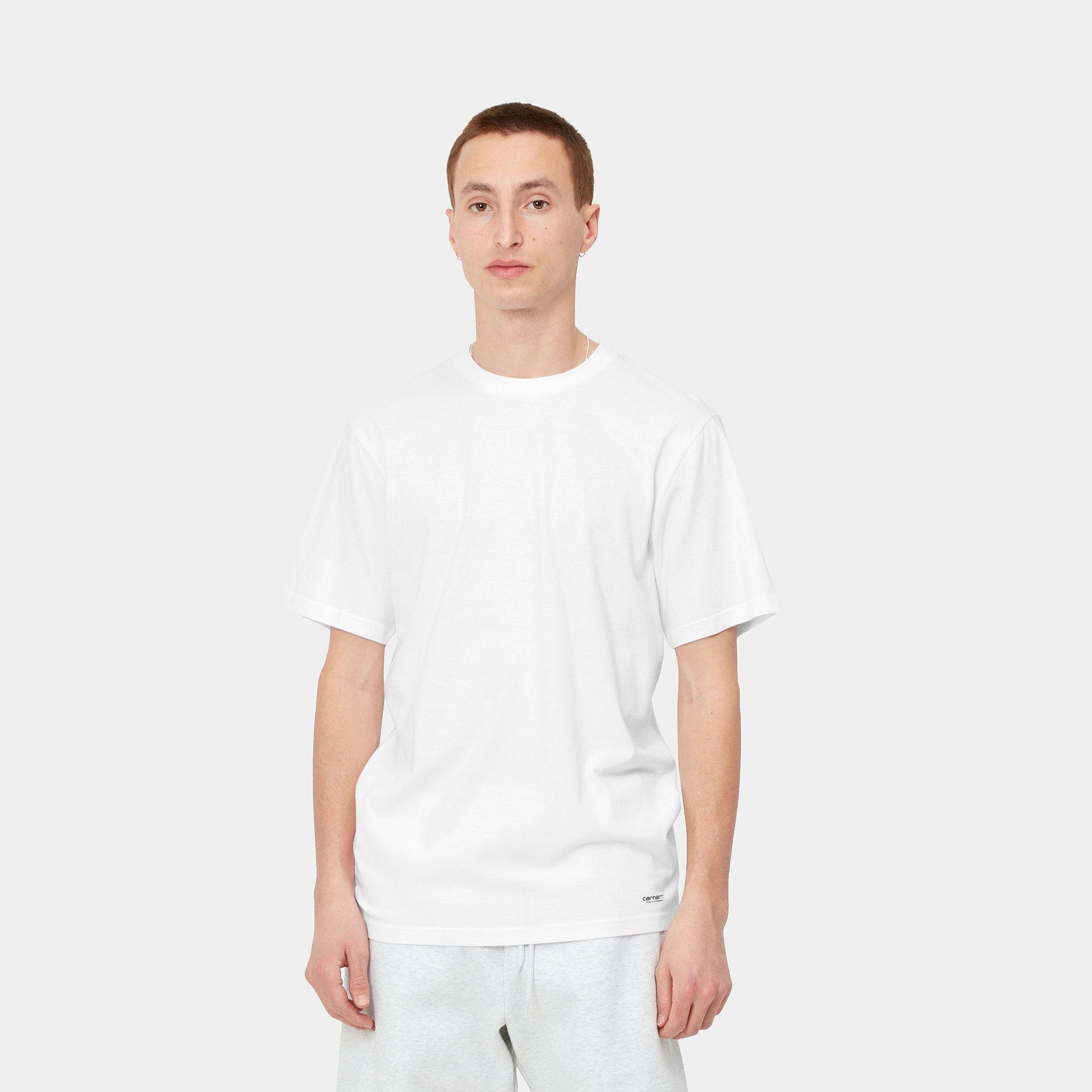 STANDARD CREW NECK T-SHIRT - White + White