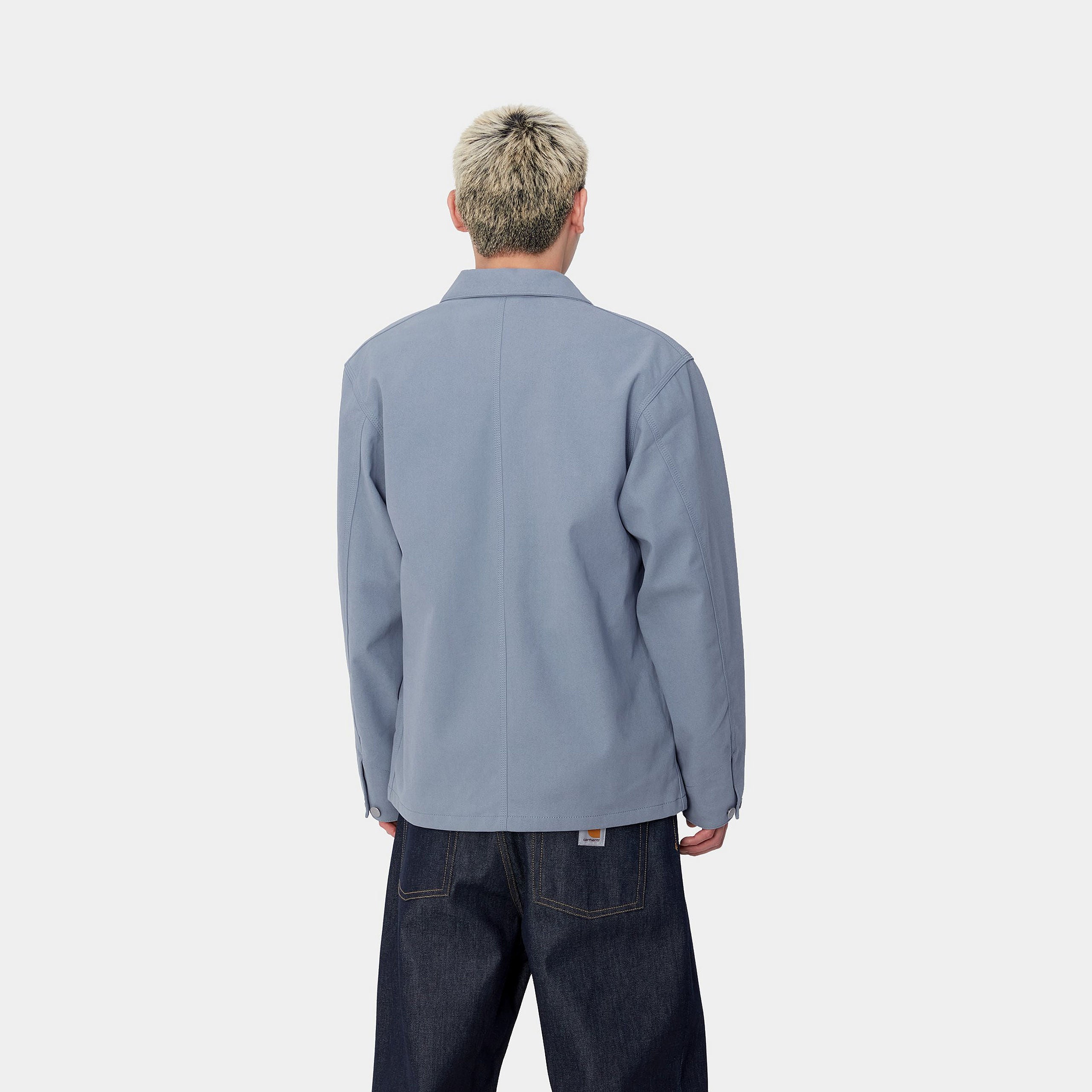 SUEDE MICHIGAN COAT - Dove Grey 4