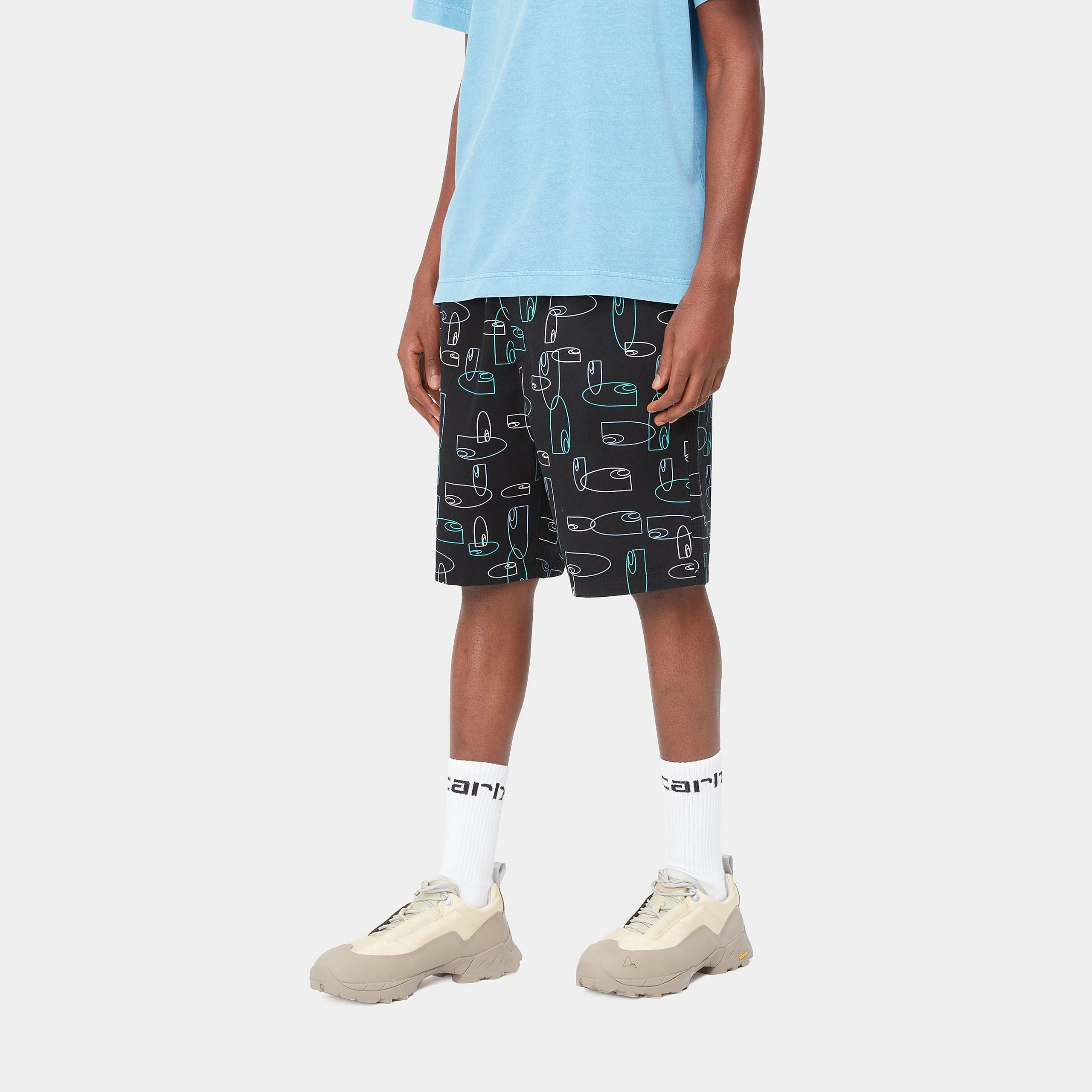SUMOR SHORT - Outline Print, Black