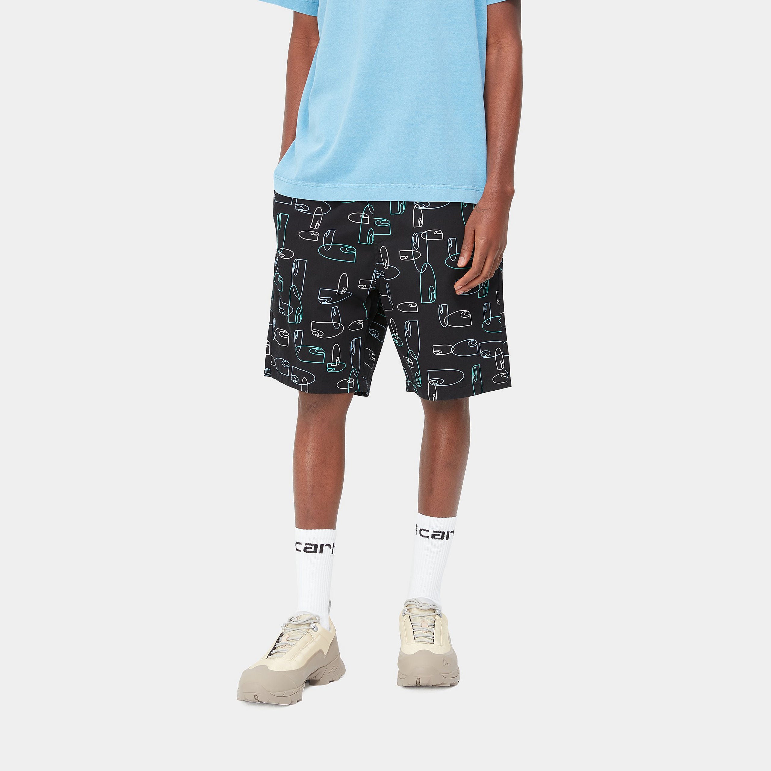 SUMOR SHORT - Outline Print, Black