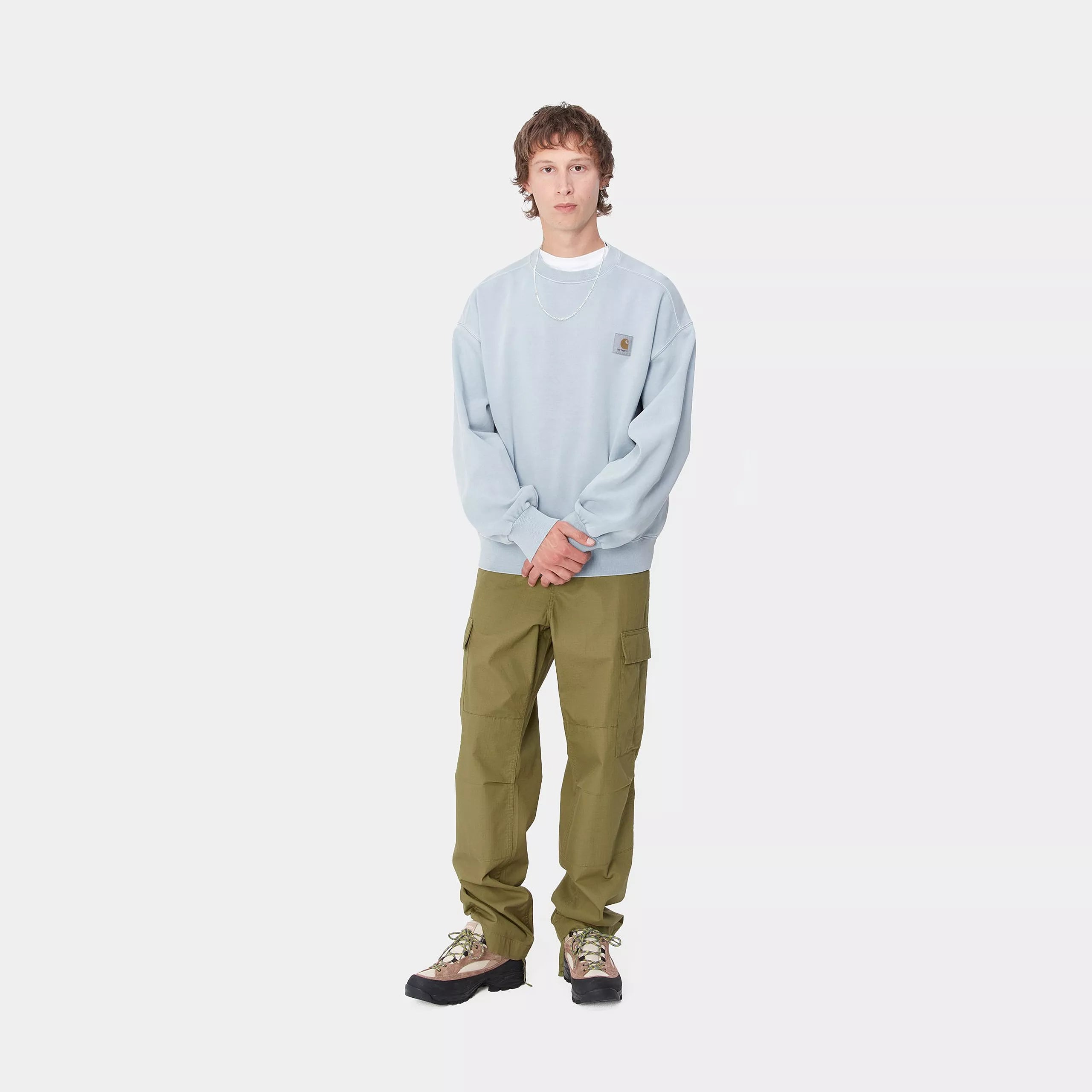 VISTA SWEAT - Dusty Ice (garment dyed)