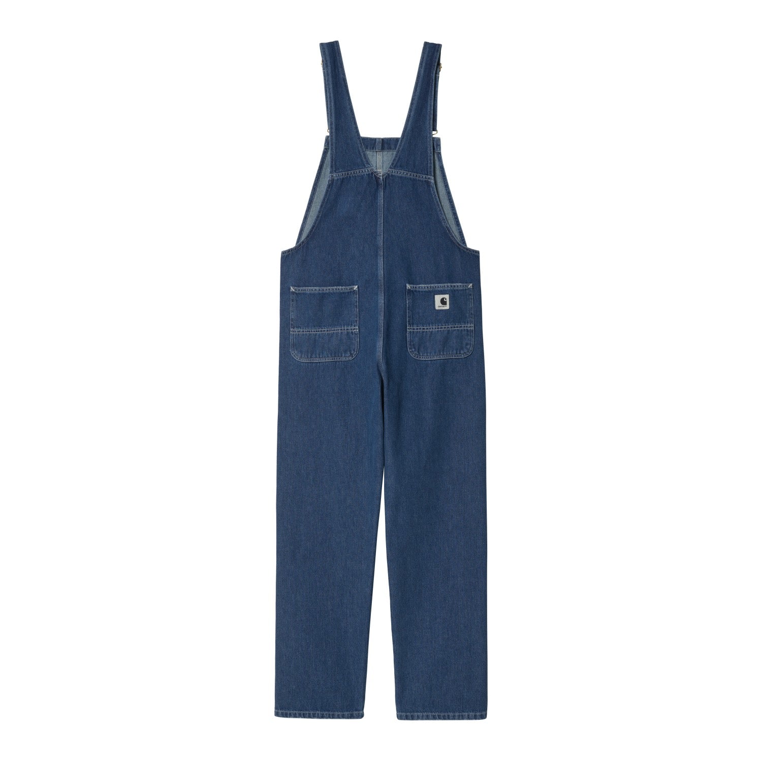 W' BIB OVERALL STRAIGHT - Blue (stone washed)