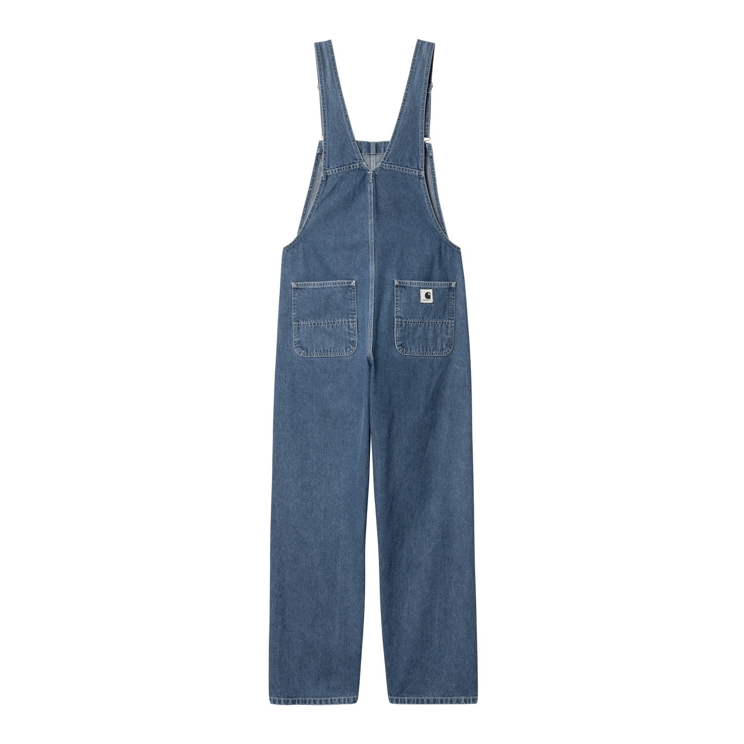 W' BIB OVERALL STRAIGHT - Blue (stone washed)