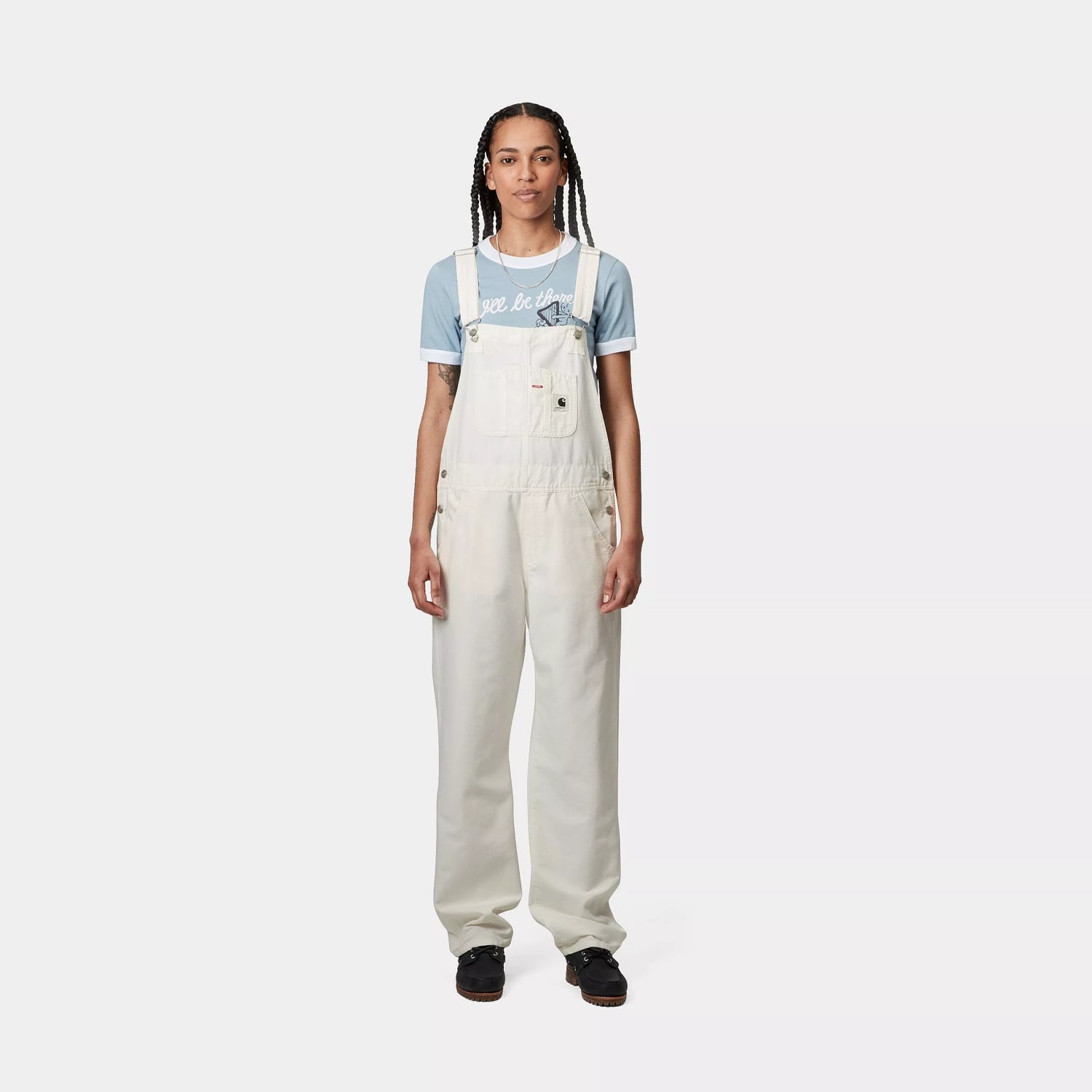 W' BIB OVERALL STRAIGHT - Wax (rinsed)