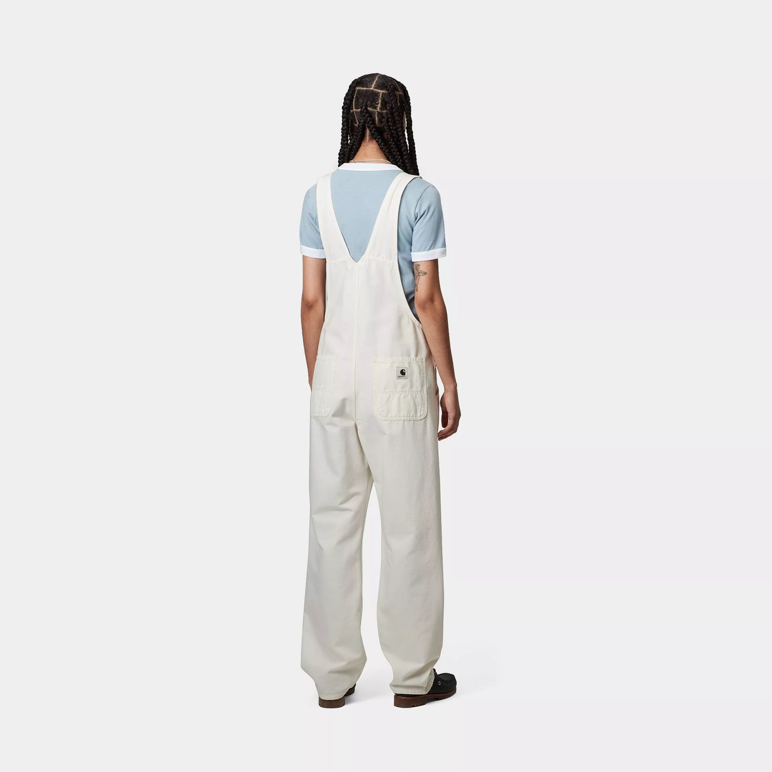 W' BIB OVERALL STRAIGHT - Wax (rinsed)