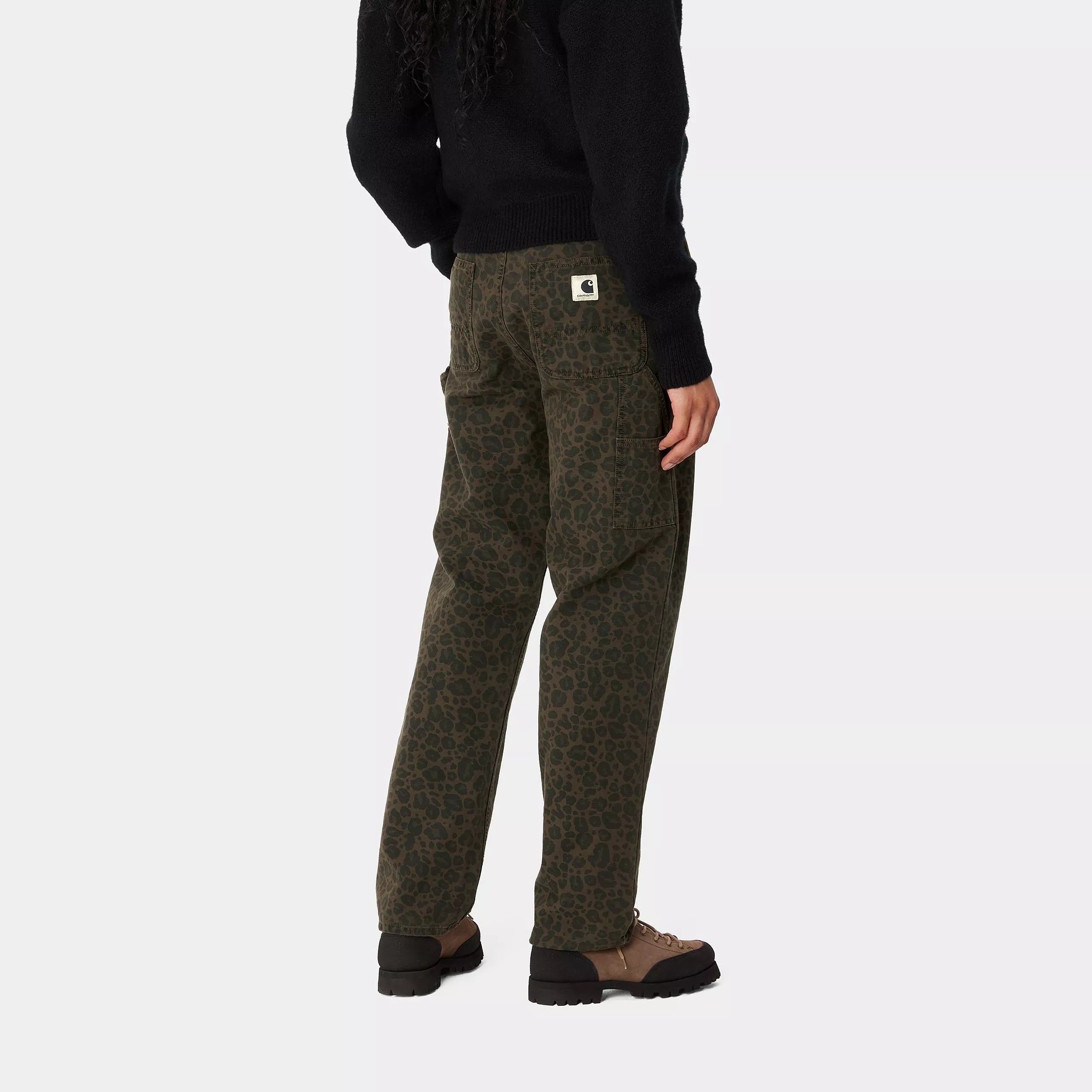 W' LEO PIERCE PANT STRAIGHT - Camo Leo, Tamarind / Office Green