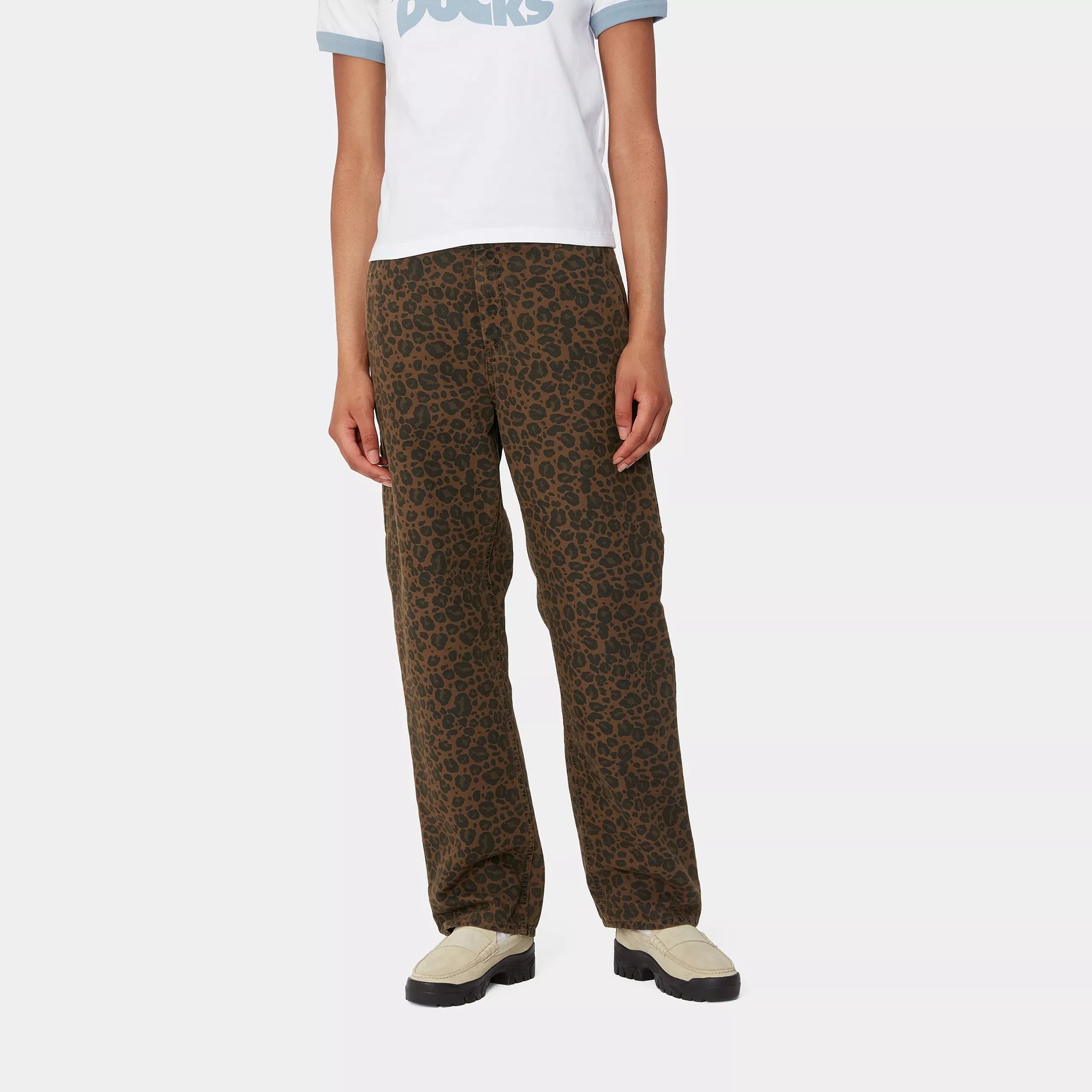 W' LEO PIERCE PANT STRAIGHT - Camo Leo, Tamarind / Tamarind