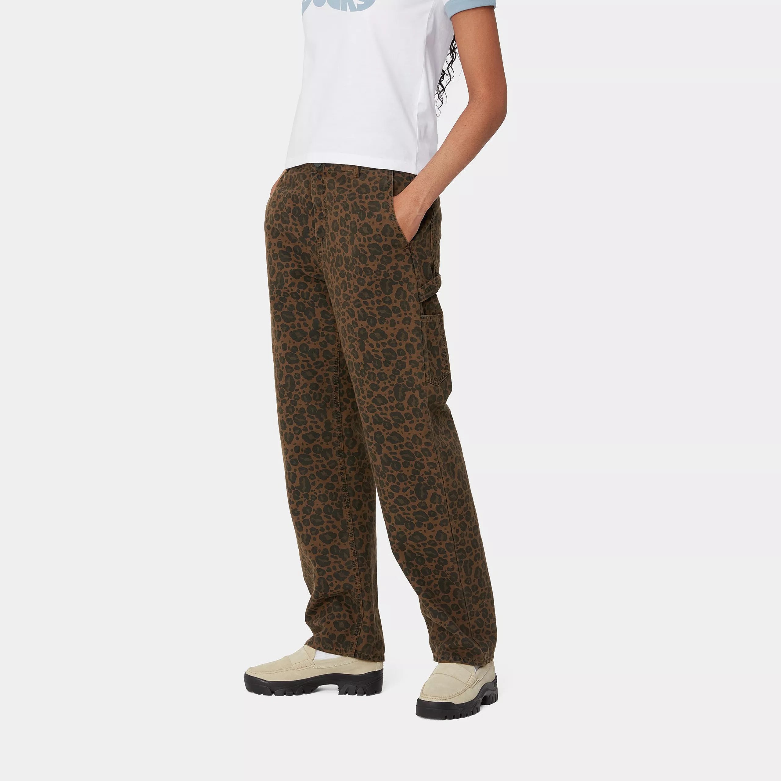 W' LEO PIERCE PANT STRAIGHT - Camo Leo, Tamarind / Tamarind