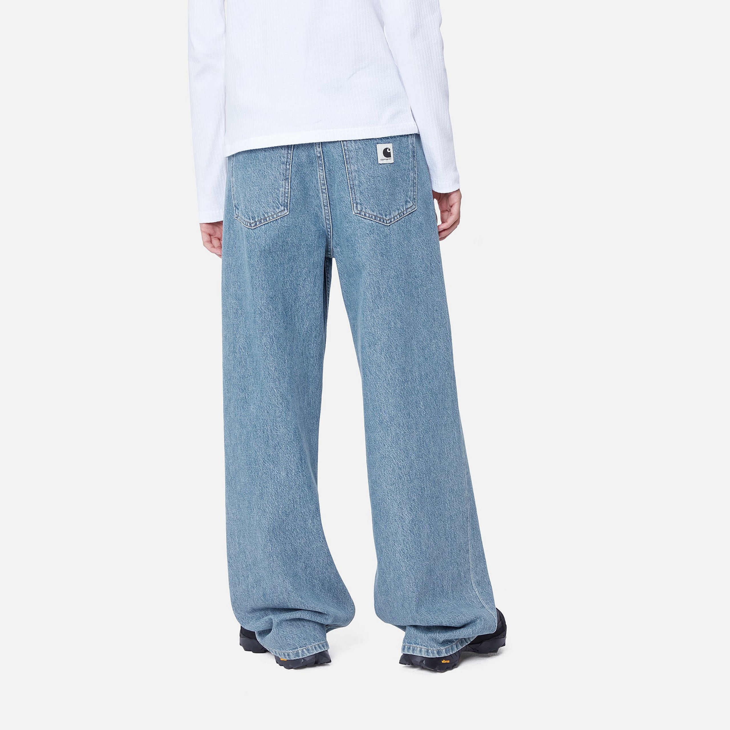 W' JANE PANT - Blue (heavy stone wash)