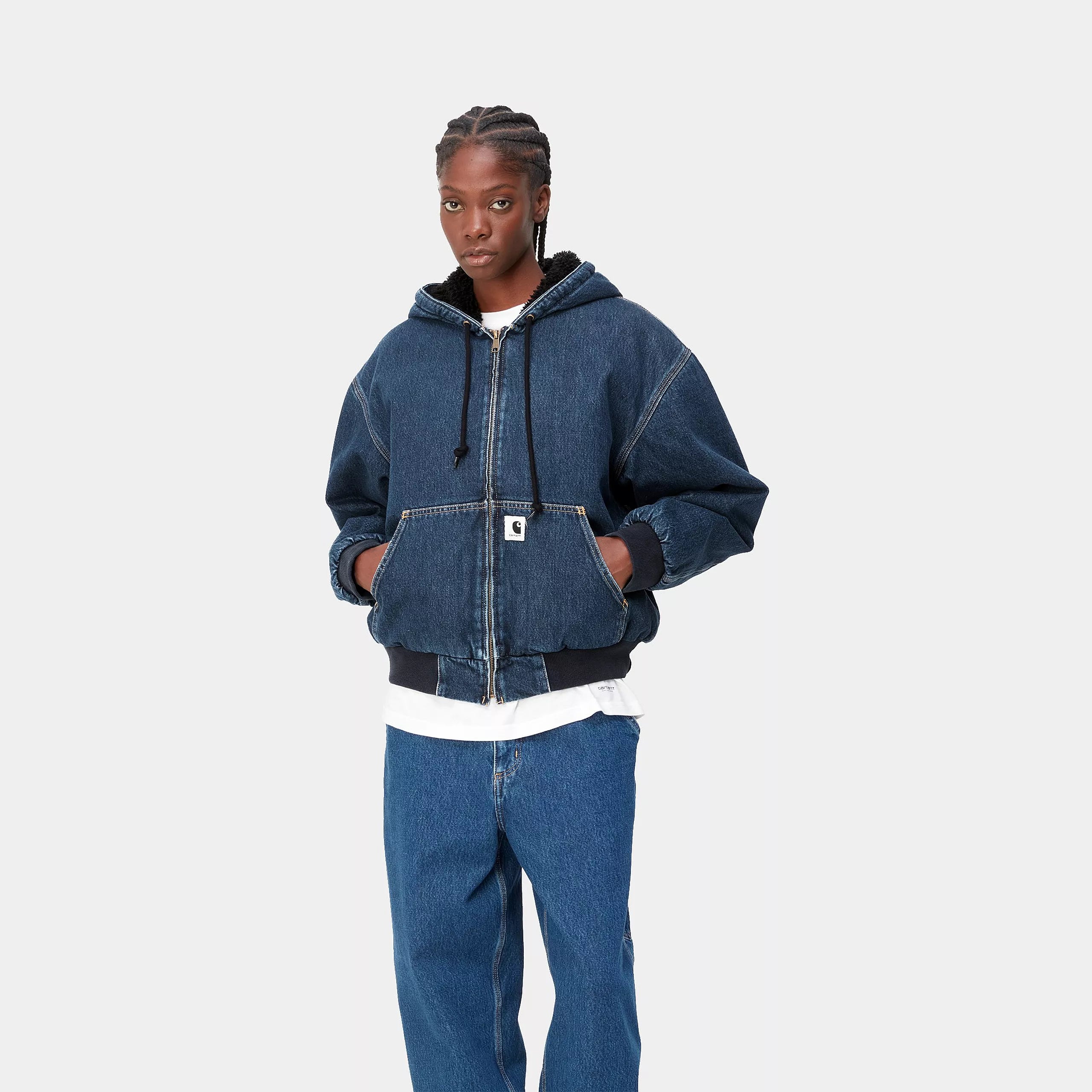 W' OG ACTIVE JACKET - Blue (stone washed)