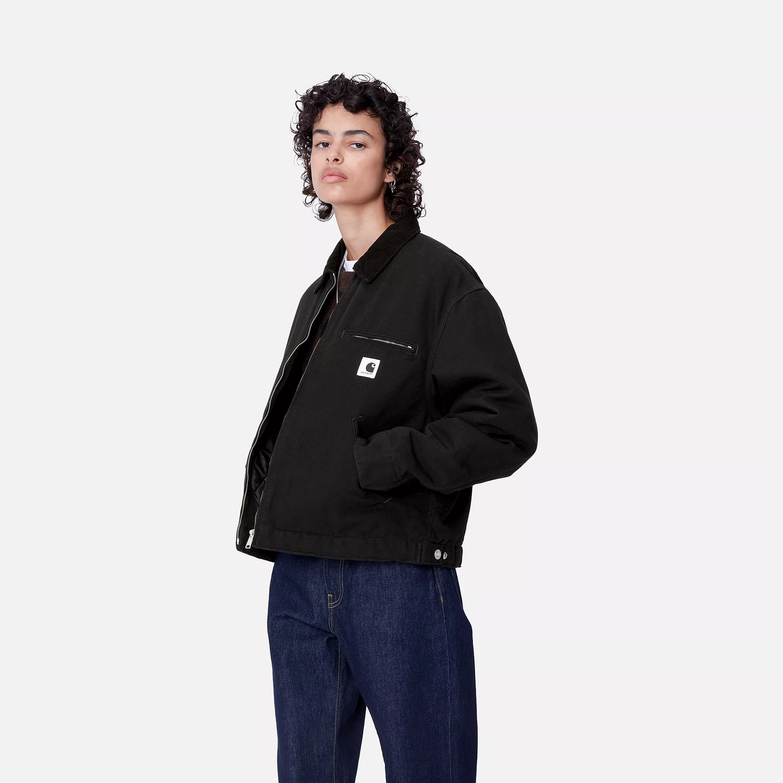 W' OG DETROIT JACKET - Black / Black (rinsed)