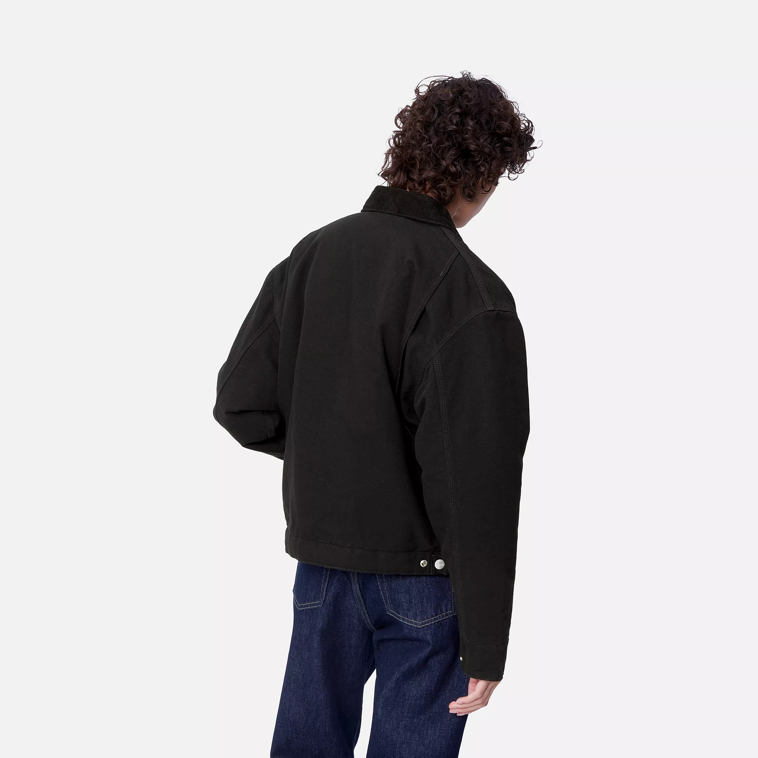 W' OG DETROIT JACKET - Black / Black (rinsed)