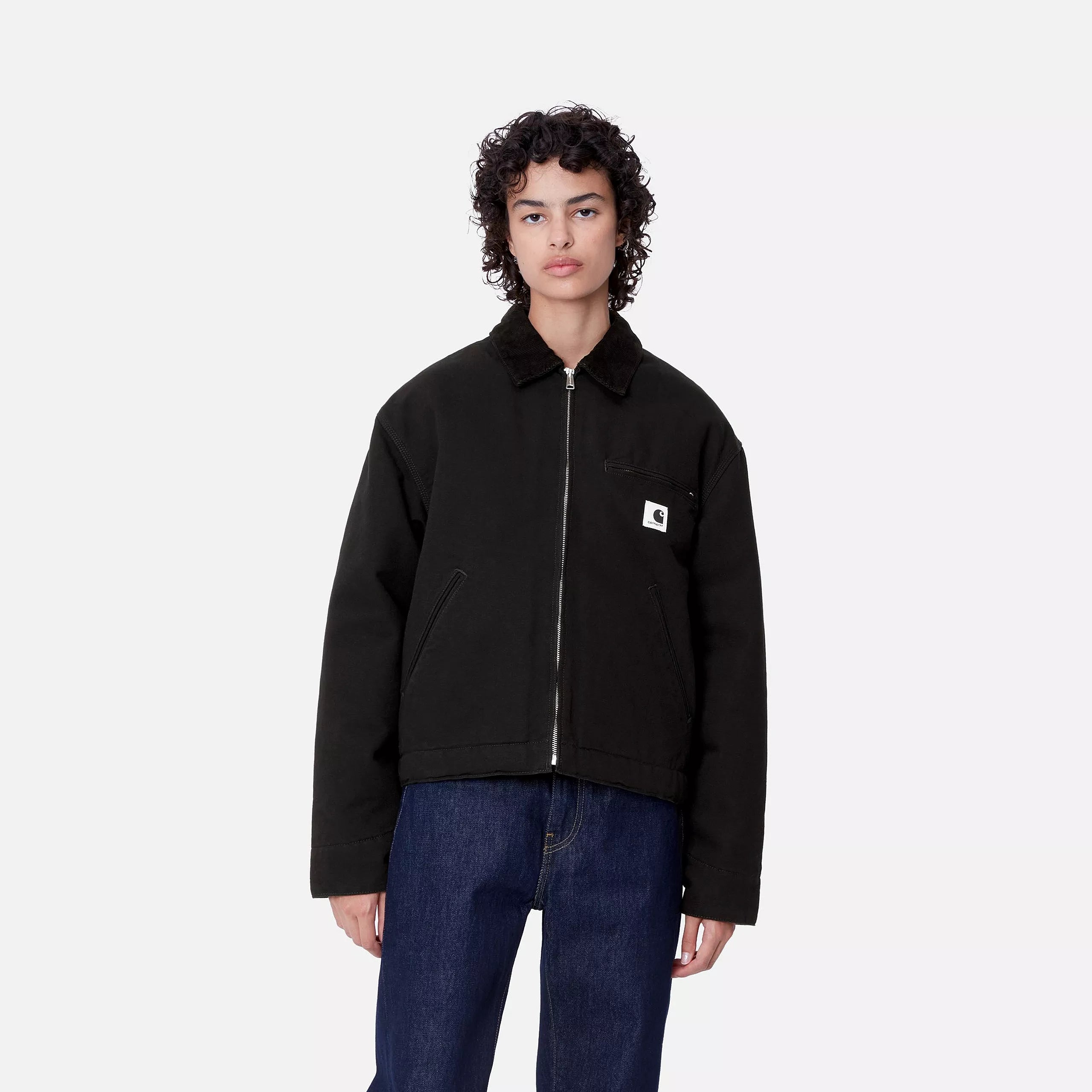 W' OG DETROIT JACKET - Black / Black (rinsed)