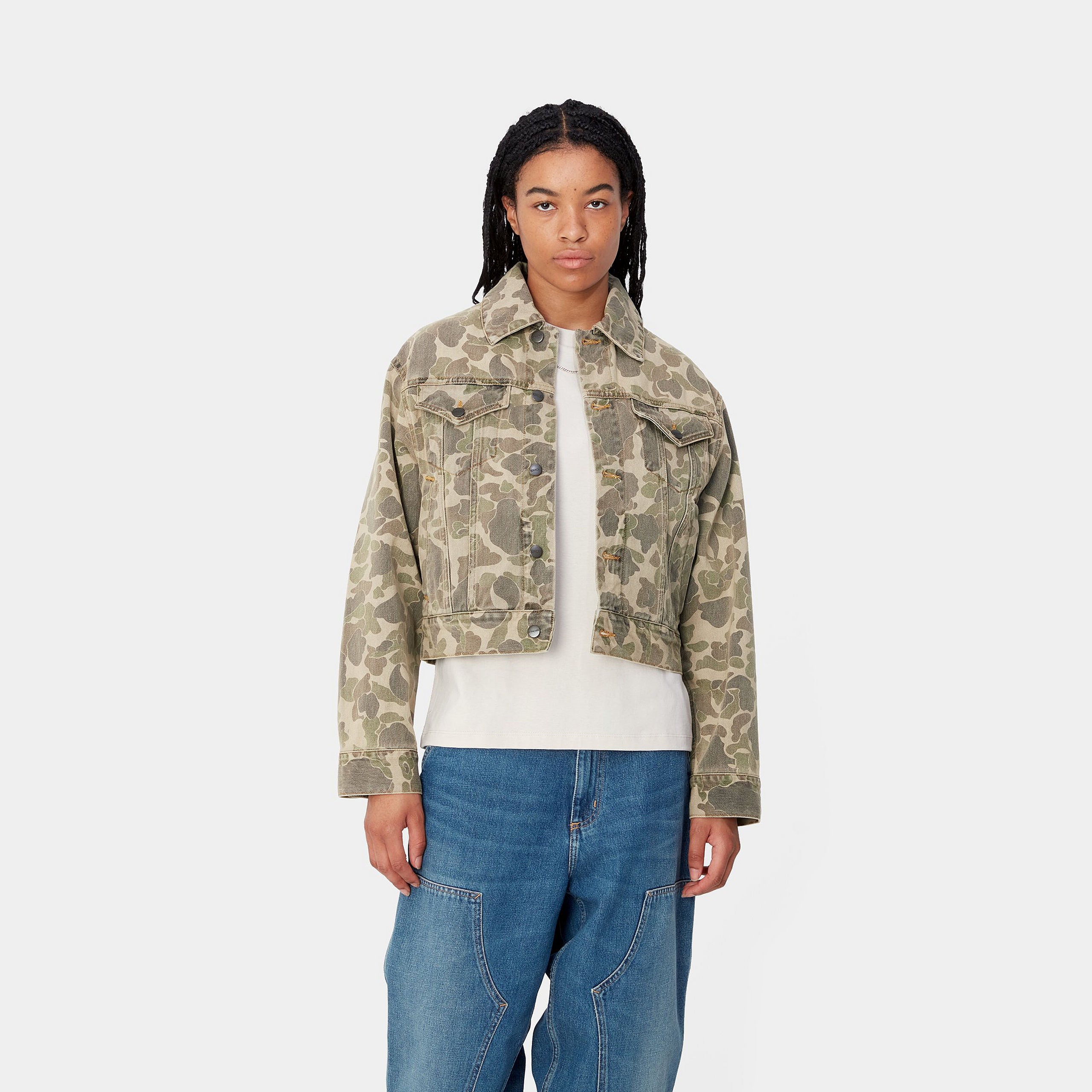 W' DUCK ORELL JACKET - Camo Duck, Black