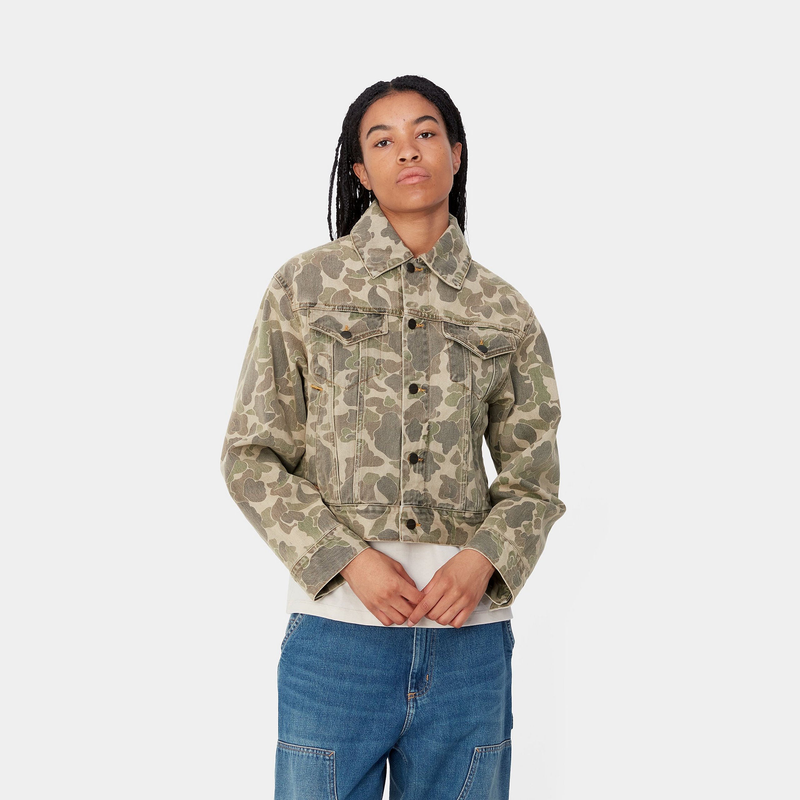 W' DUCK ORELL JACKET - Camo Duck, Black