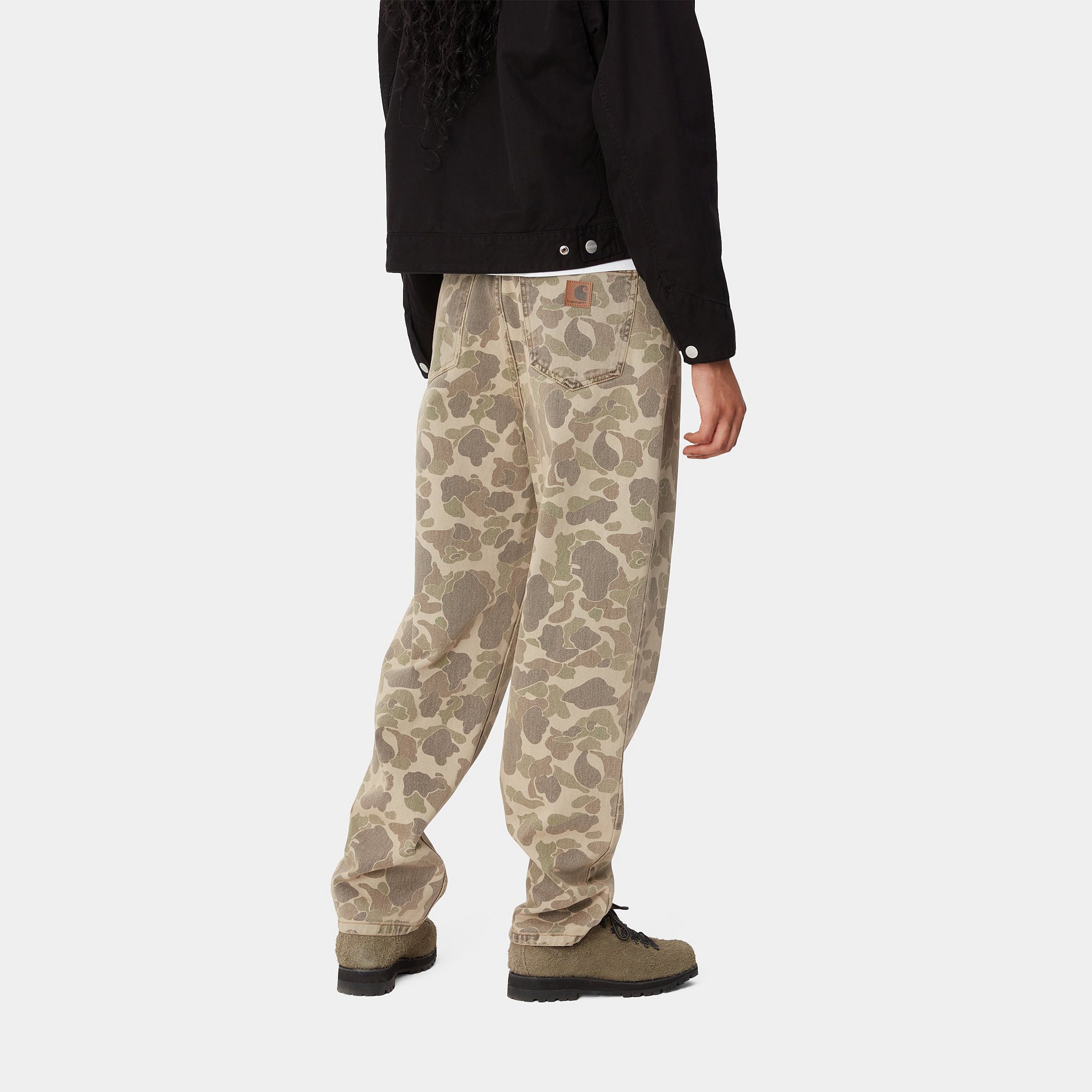 W' DUCK ORELL PANT - Camo Duck, Black (bleached)