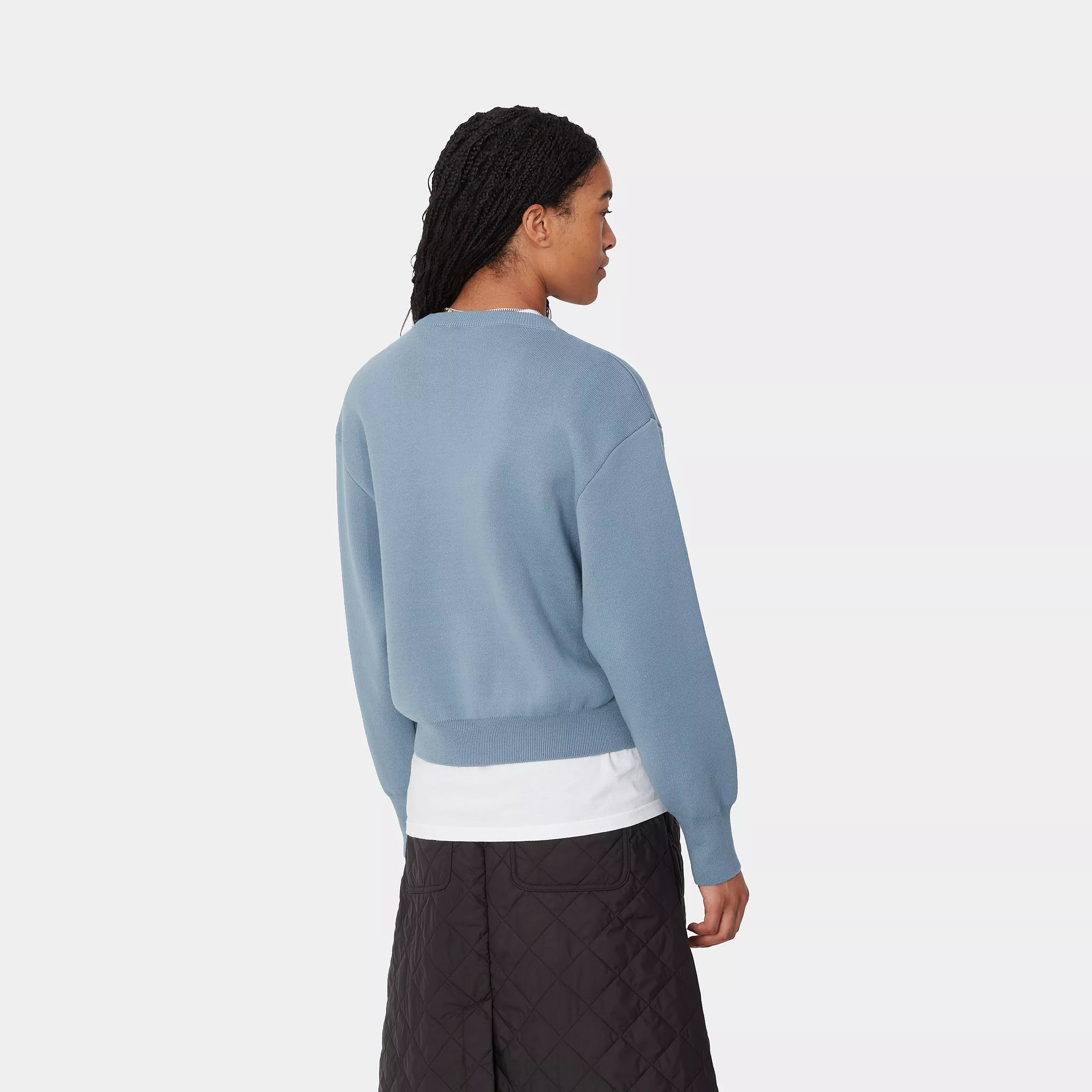 W' SIGNATURE SWEATER - Dusty Ice / Wax