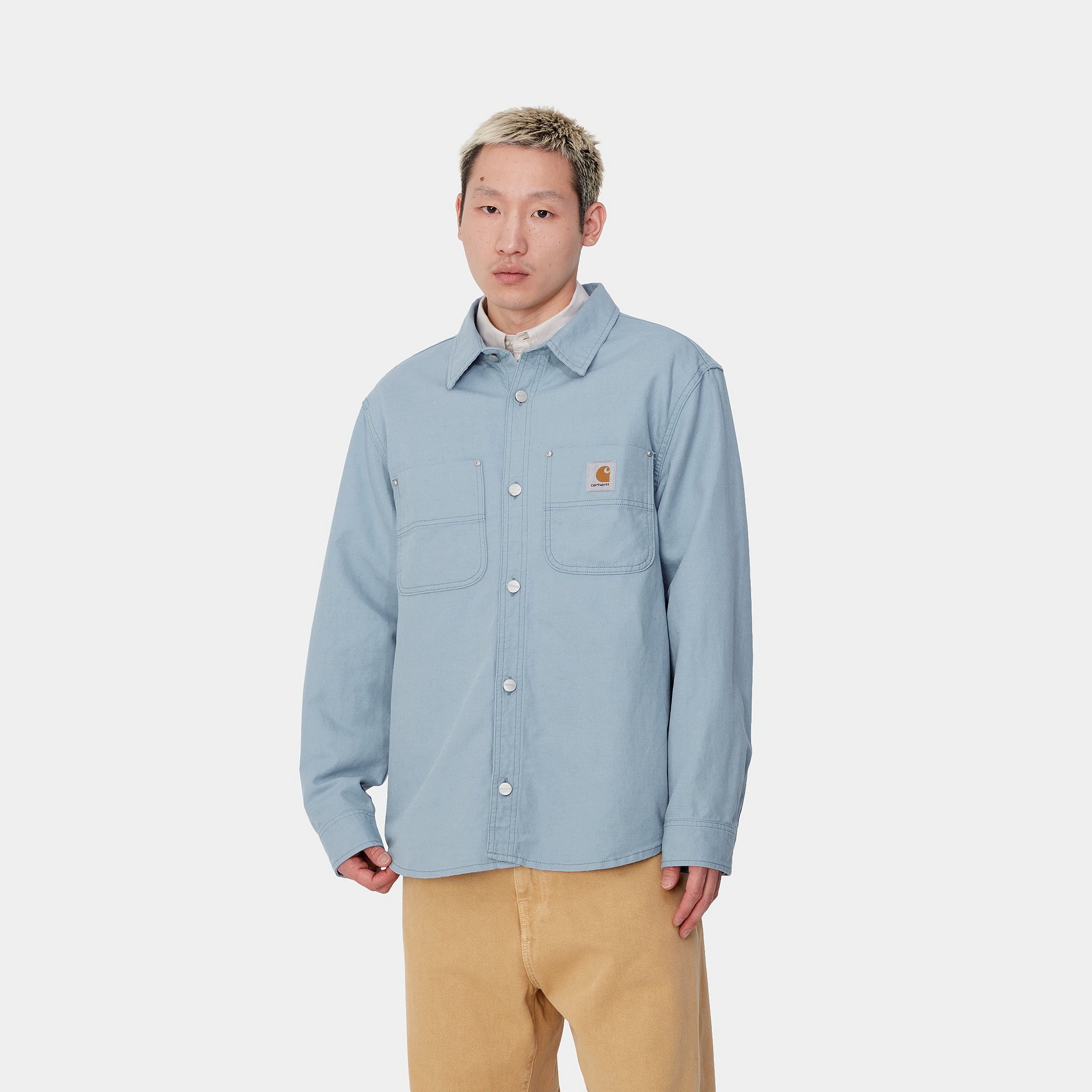 WALTER SHIRT JAC - Misty Sky (rinsed) 4