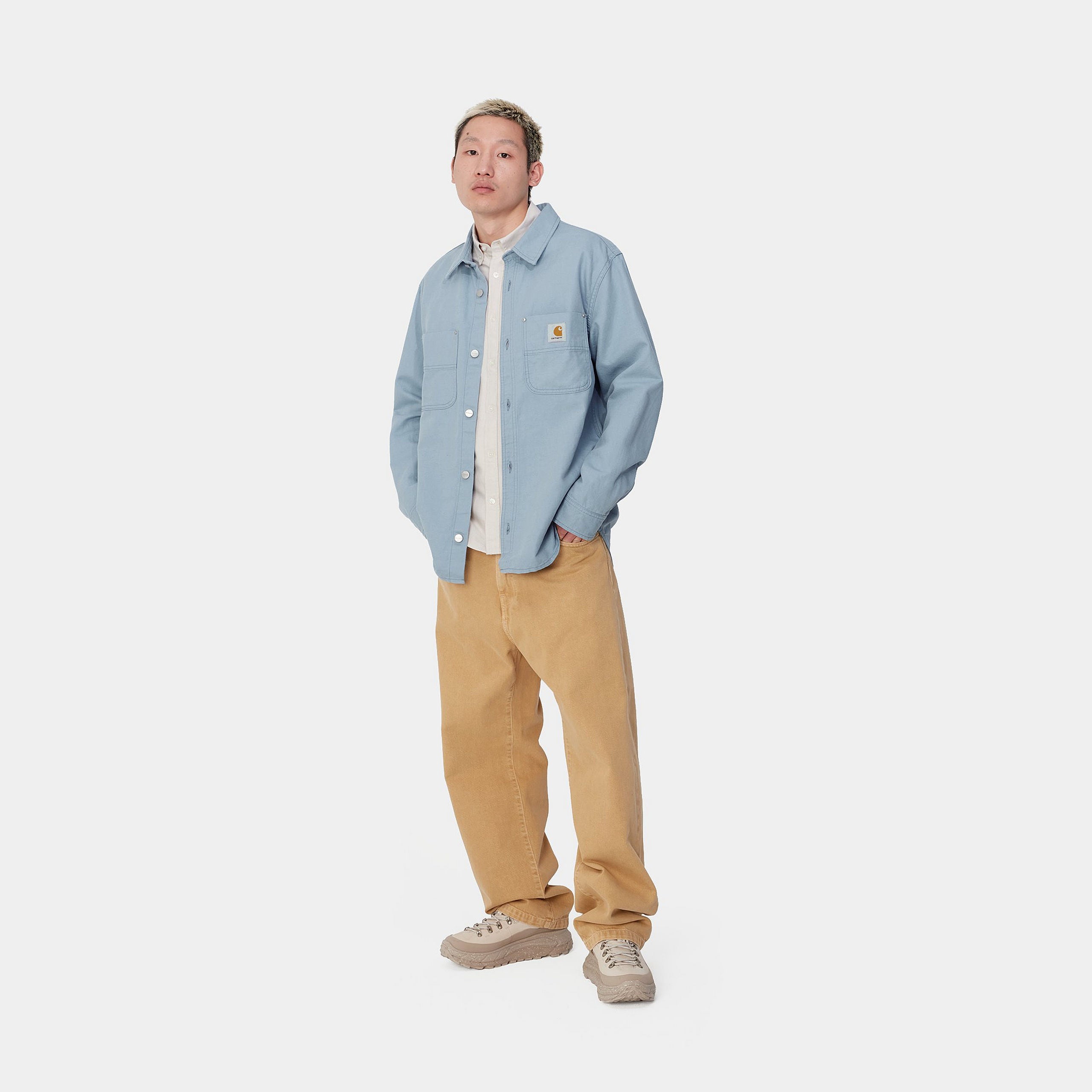 WALTER SHIRT JAC - Misty Sky (rinsed) 5
