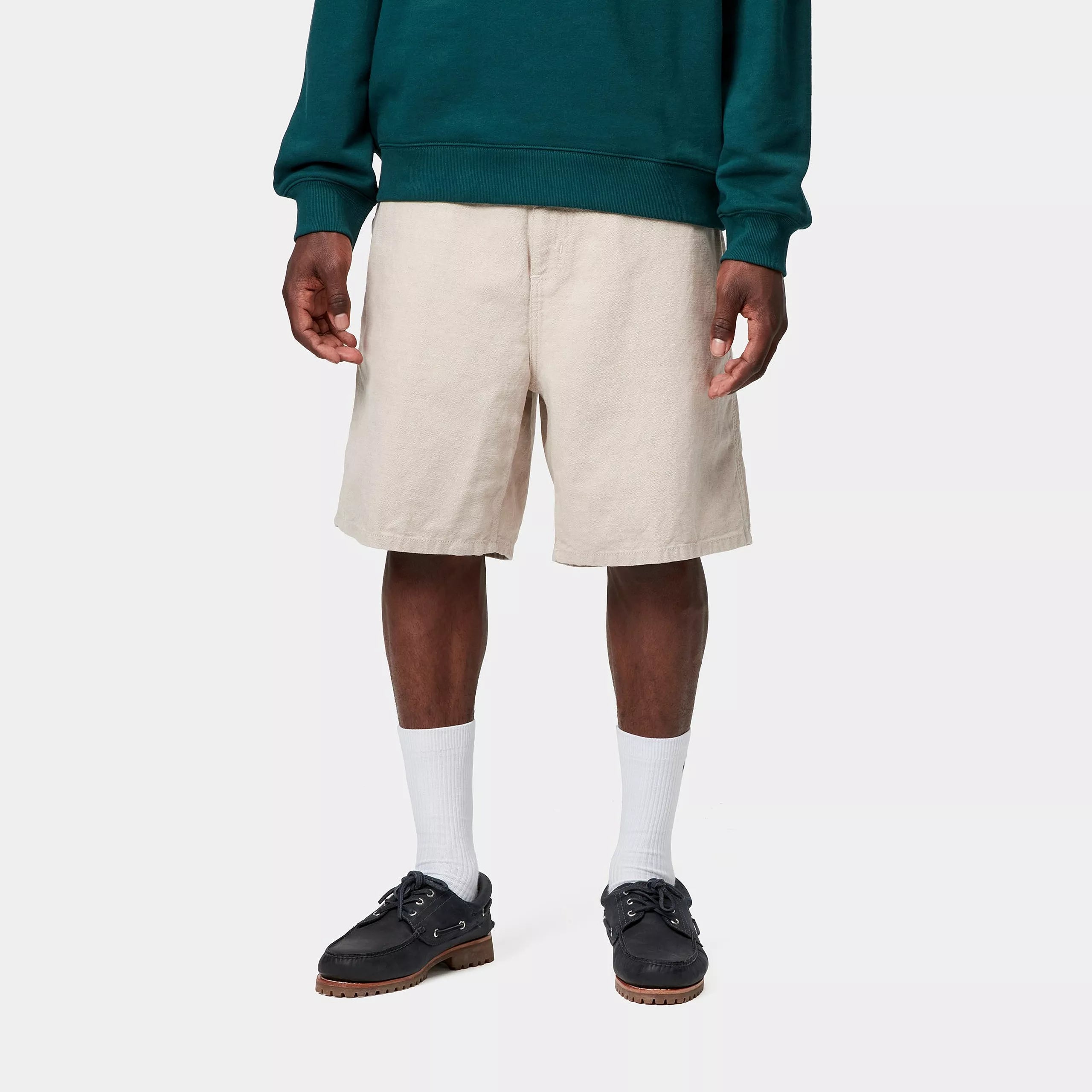WALTER SINGLE KNEE SHORT - Natural (rinsed)