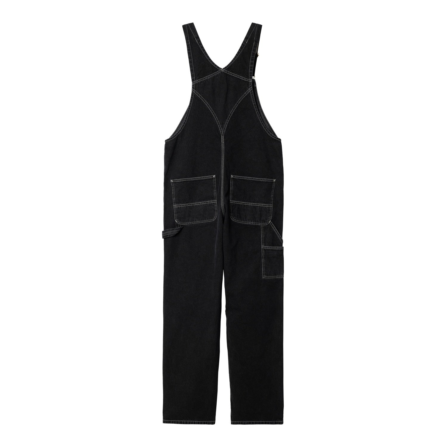 BIB OVERALL - Black (stone washed)