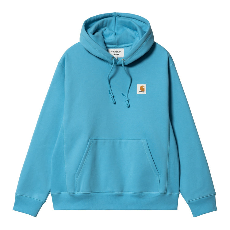 【極希少】Carhartt×AWAKE コラボ パーカー ブルー 青 XL ロゴ6820古着shop