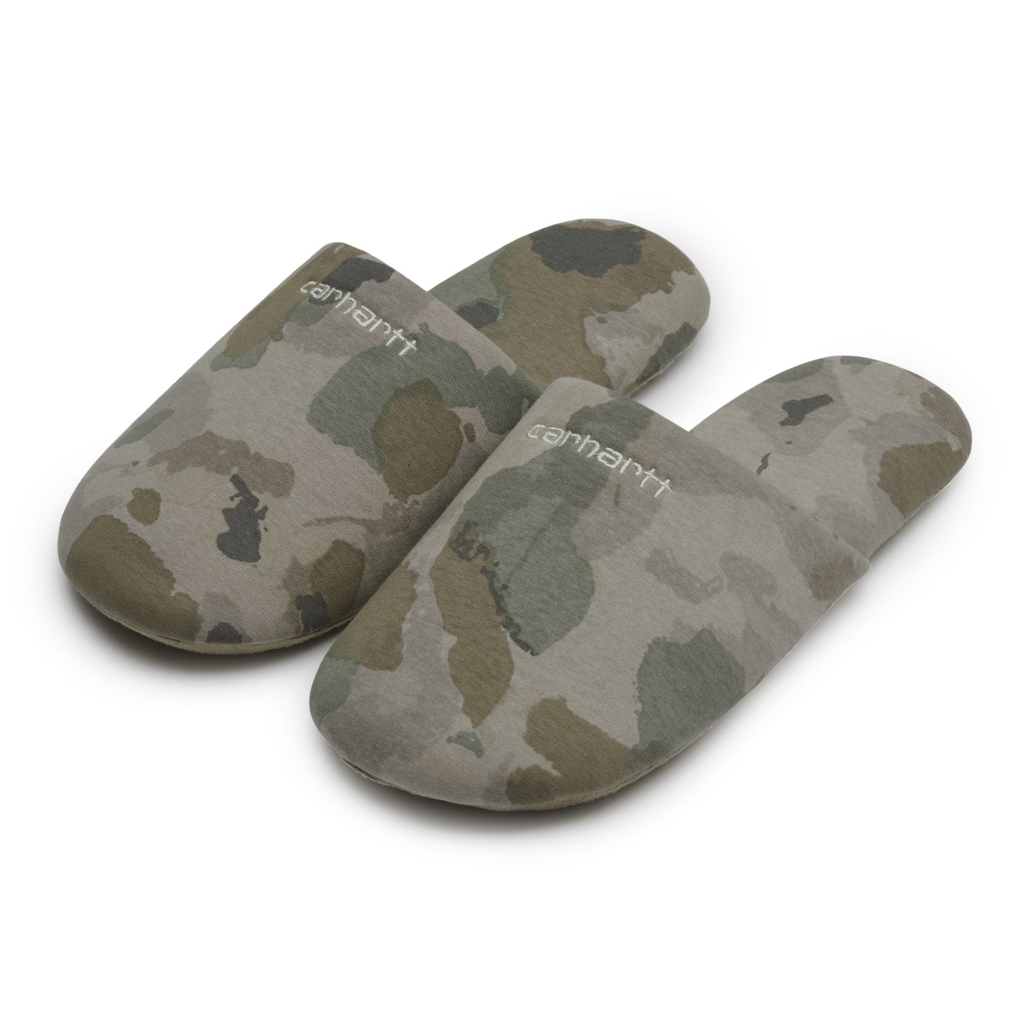 SCRIPT EMBROIDERY SLIPPERS - Camo Tide Thyme / Wax