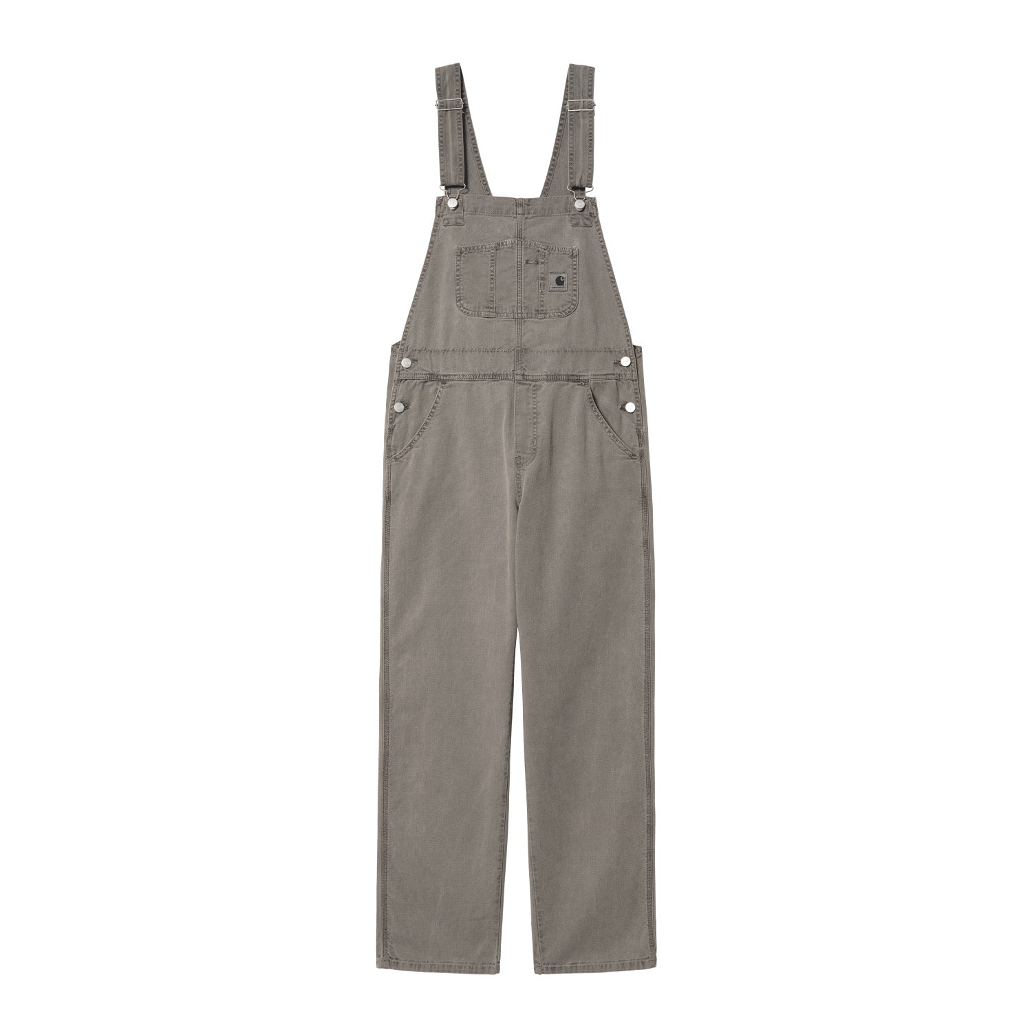 W BIB OVERALL STRAIGHT - Black faded