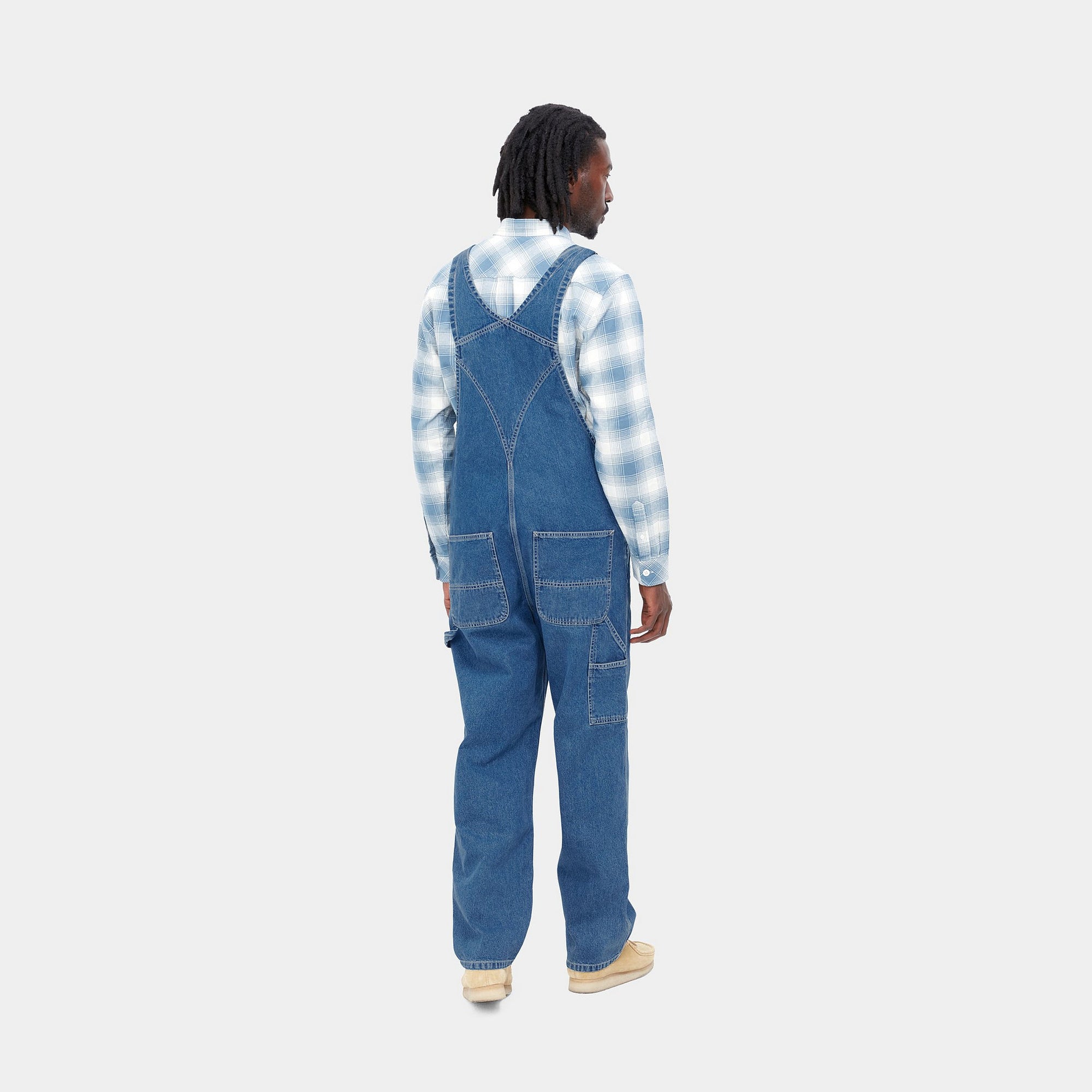 BIB OVERALL - Blue (stone washed)