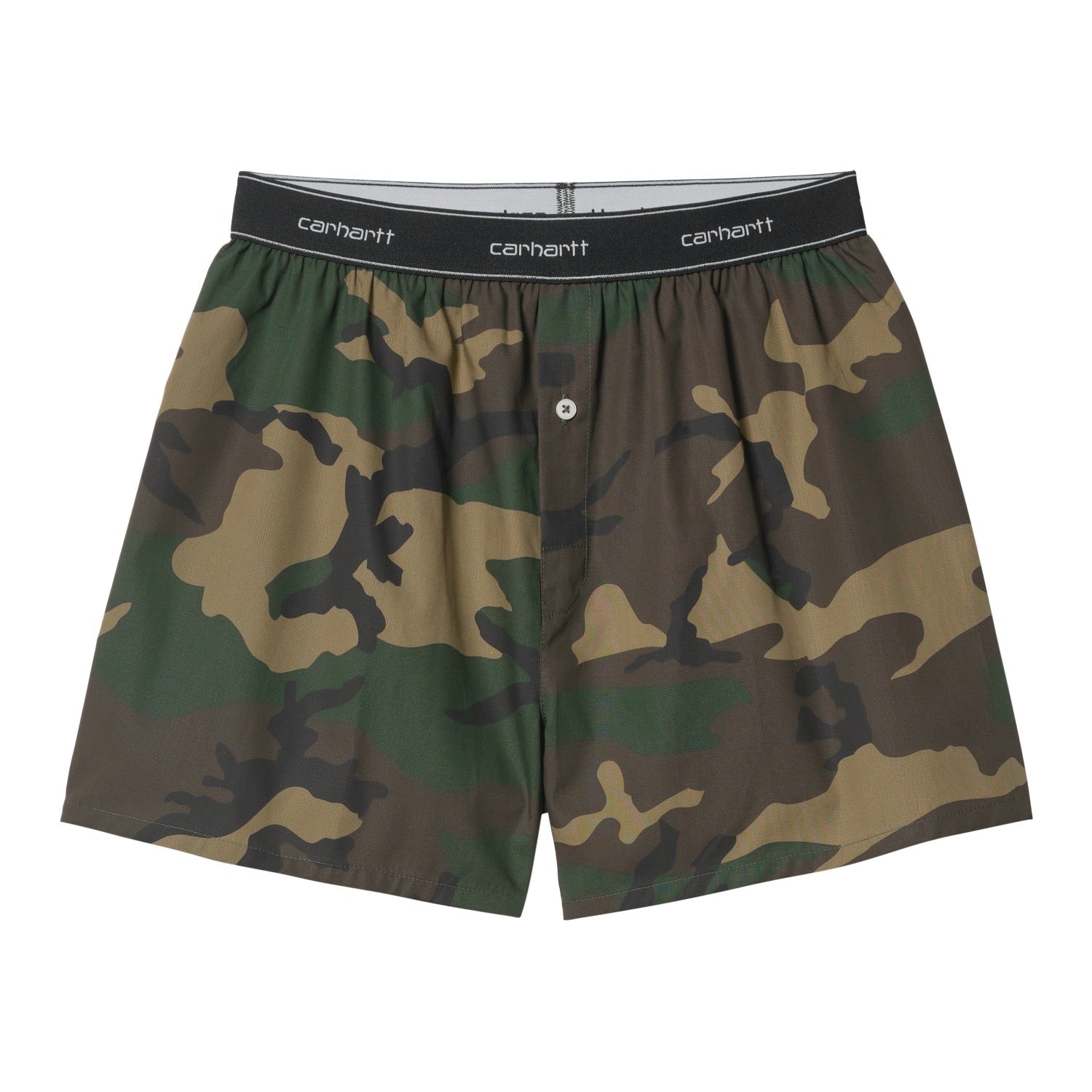 COTTON SCRIPT BOXERS - Camo Laurel