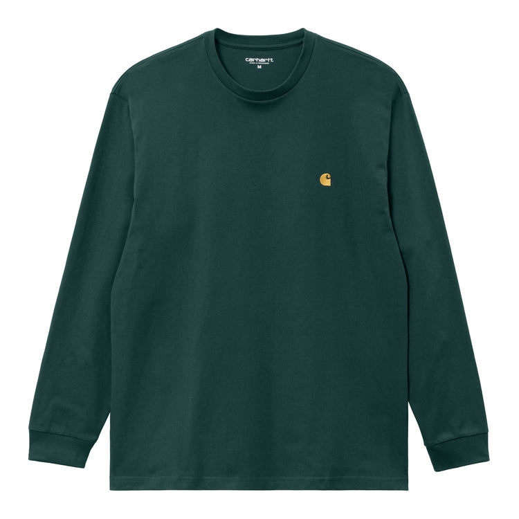【Mサイズ•ハーフジップ】carhartt WIPカーハート 胸刺繍ロゴ 緑