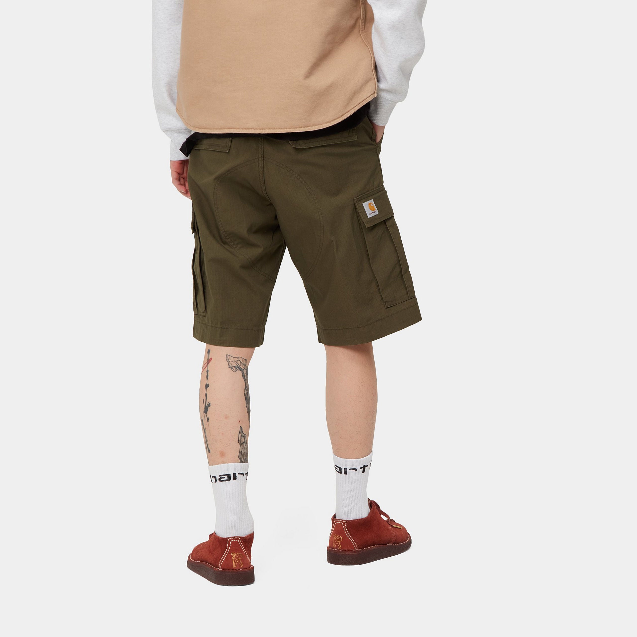 REGULAR CARGO SHORT - Cypress rinsed