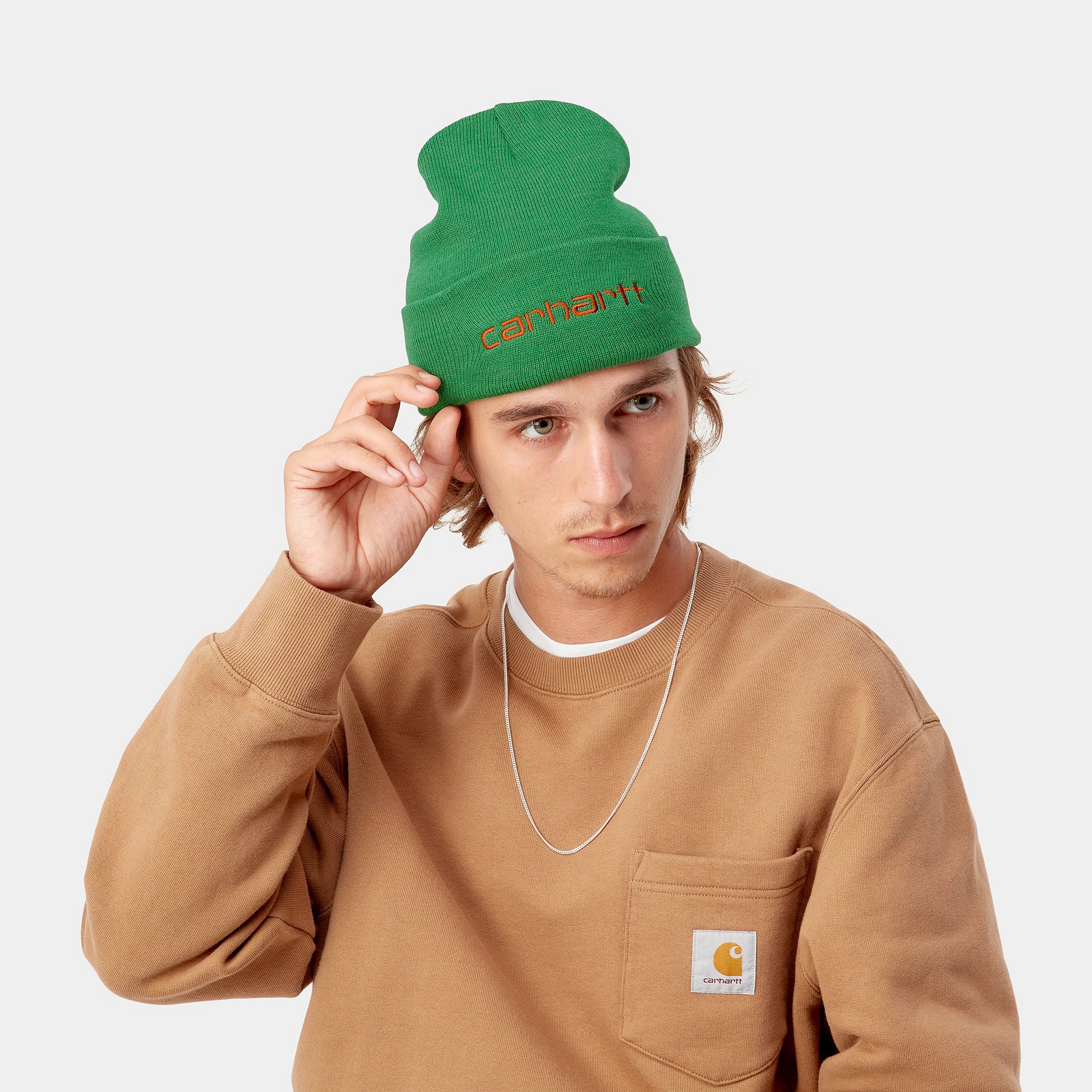 SCRIPT BEANIE - Bonsai / Brick