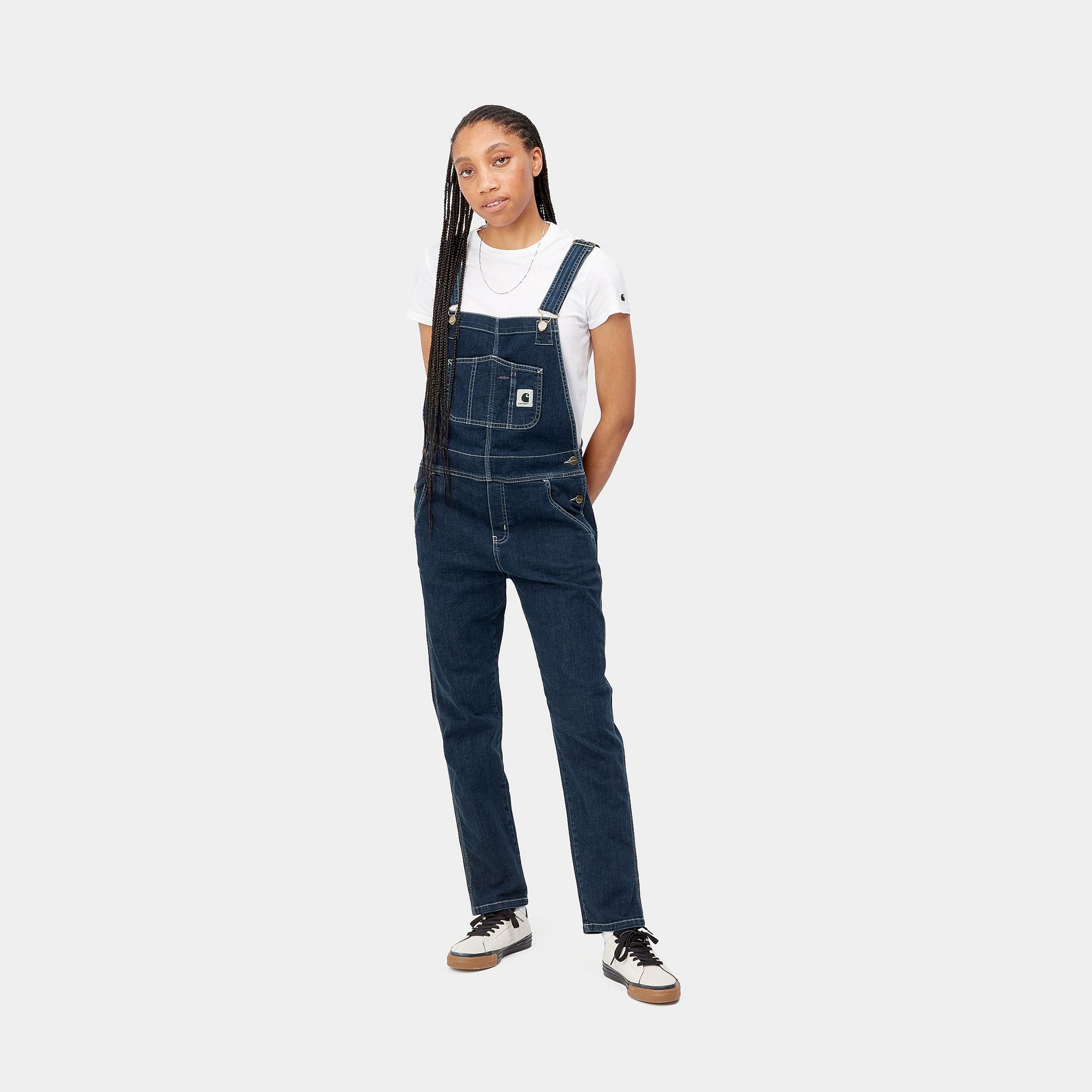 W BIB OVERALL - Blue (stone washed)